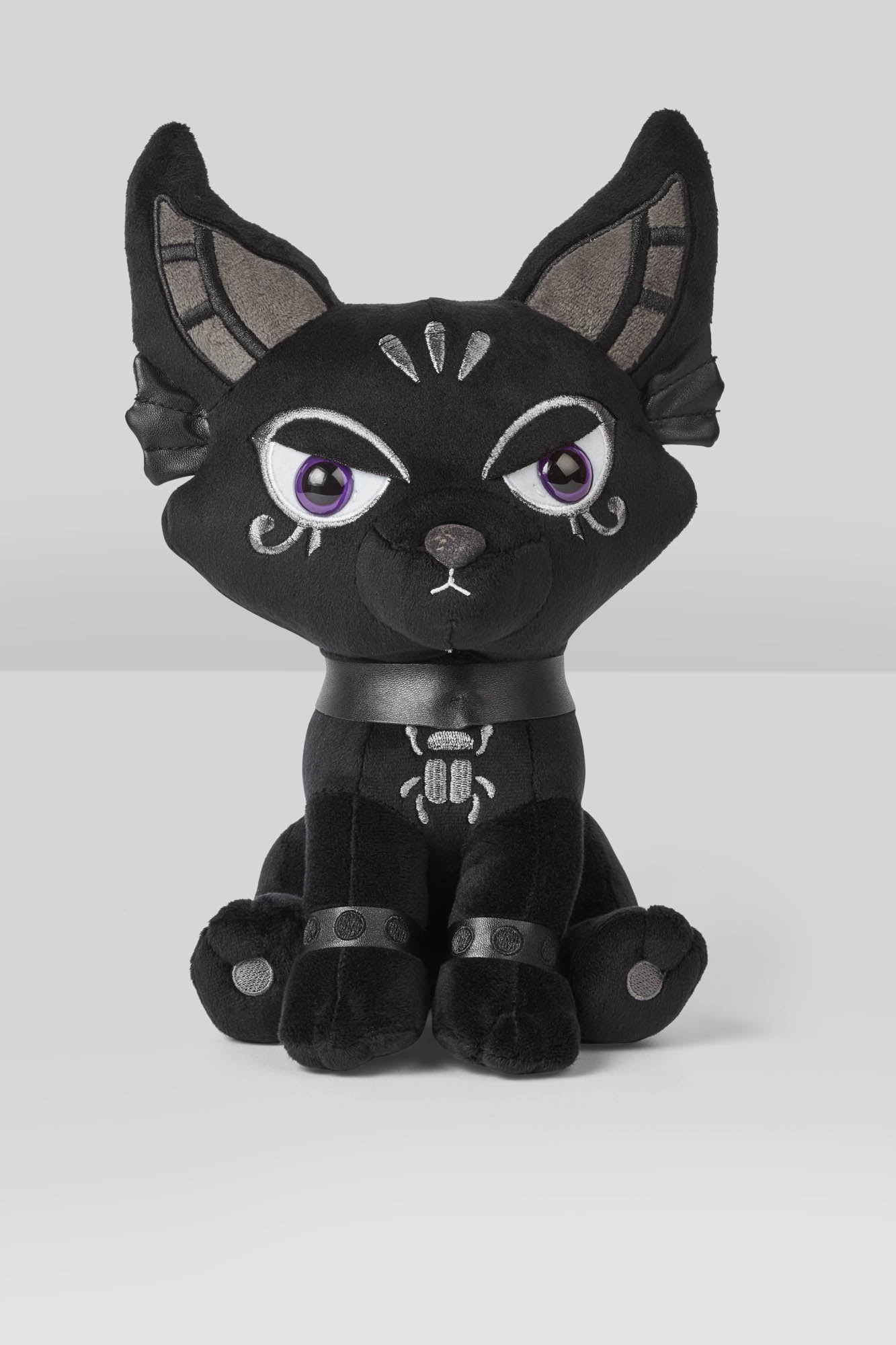 Baby Anubis Plush Toy - Egyptian God Stuffed Animal with Faux Leather