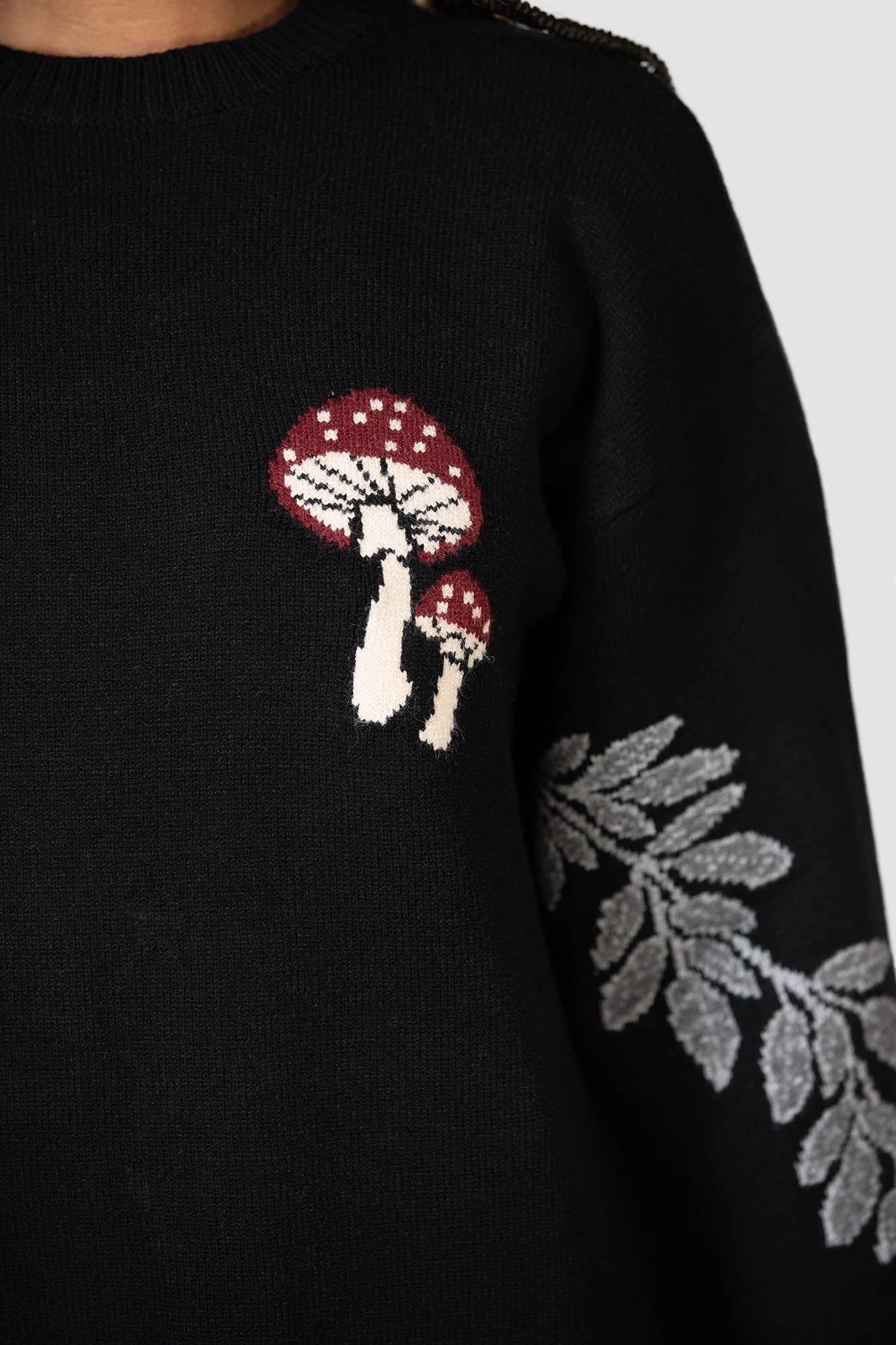 Killstar Bitter Morelle Embroidered Sweater Dress