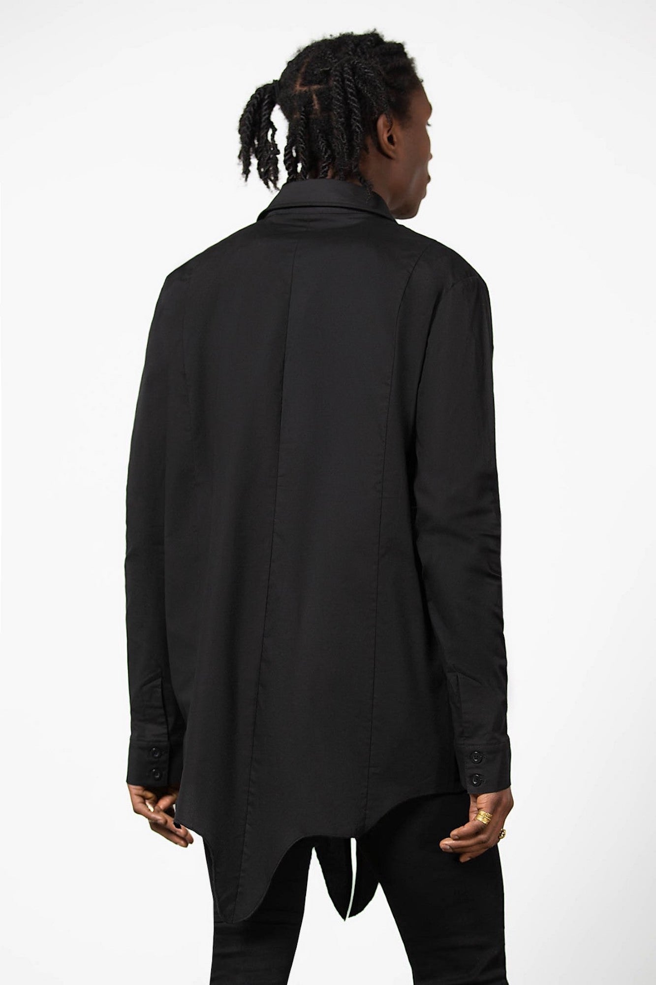 Killstar Blood Kin Longline Button Down Shirt - Unisex Gothic Style