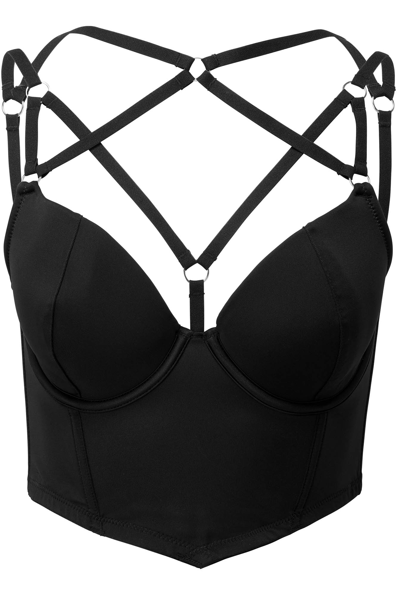 Killstar Cage Effect Bra - Soft-Touch Fabric & Adjustable Straps