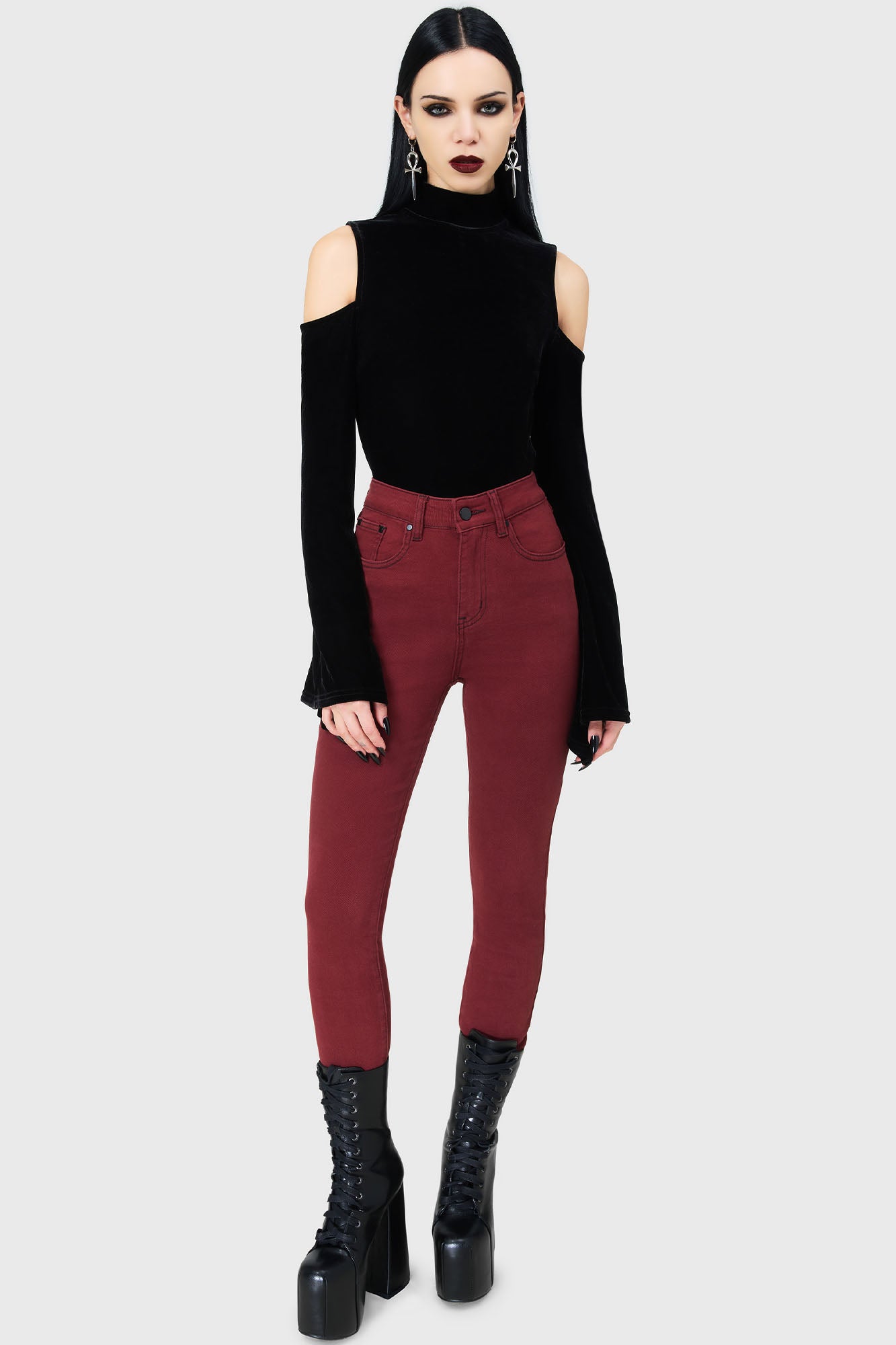 Killstar Darklord Stretch Denim Jeans for Women