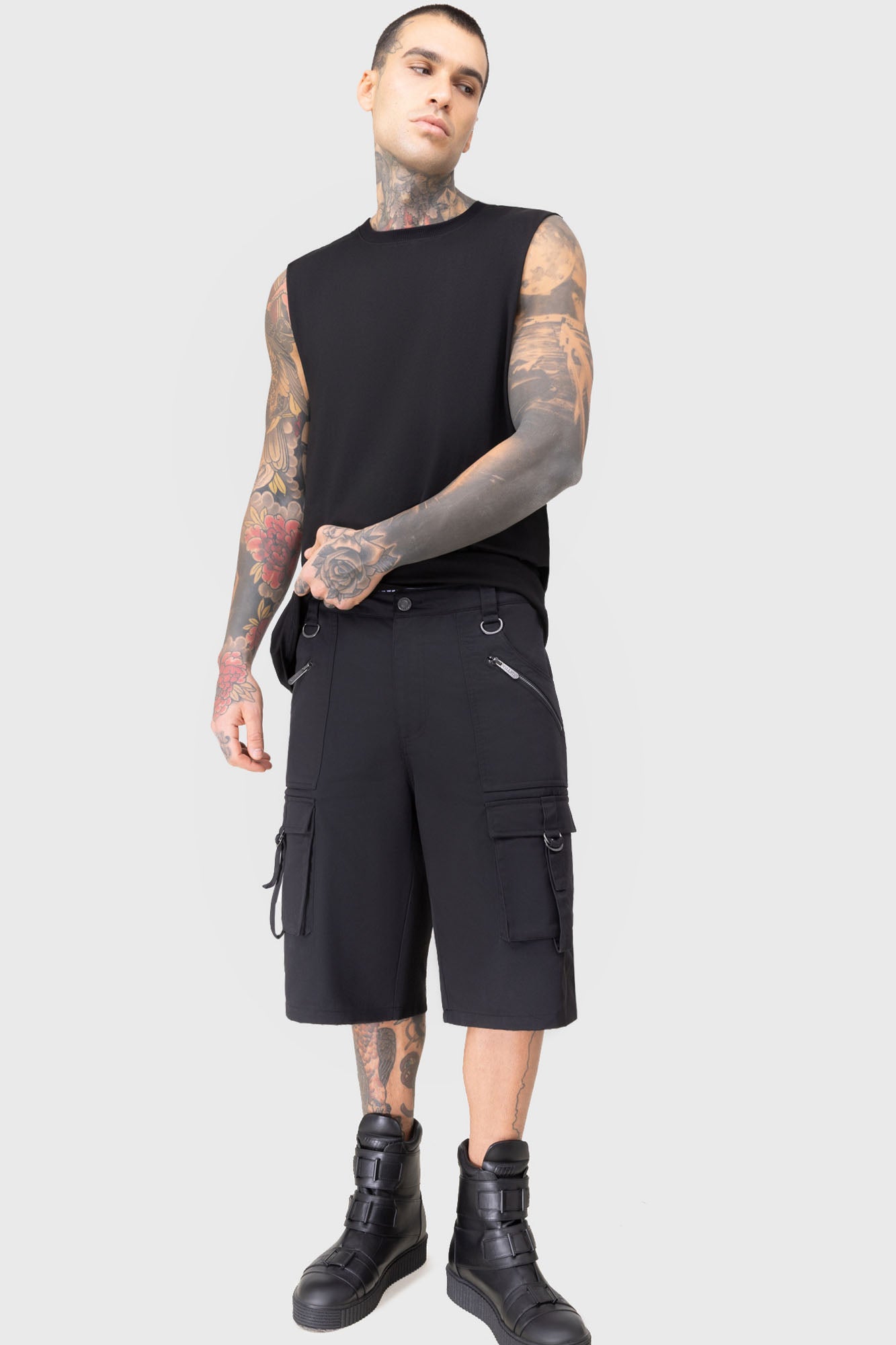 KILLSTAR Dead Tropic Low Waisted Fitted Shorts