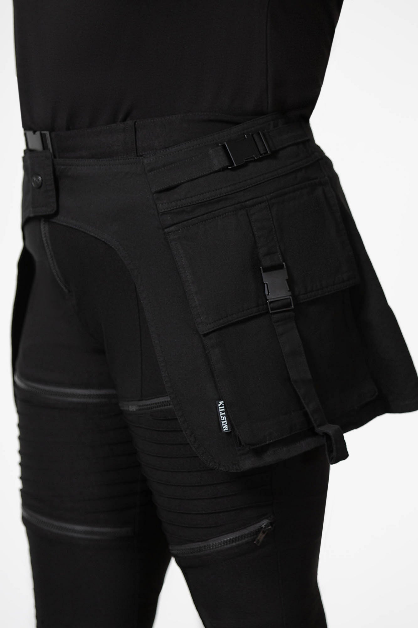 Killstar Glitch Denim Pocket Belt - Adjustable Unisex Style