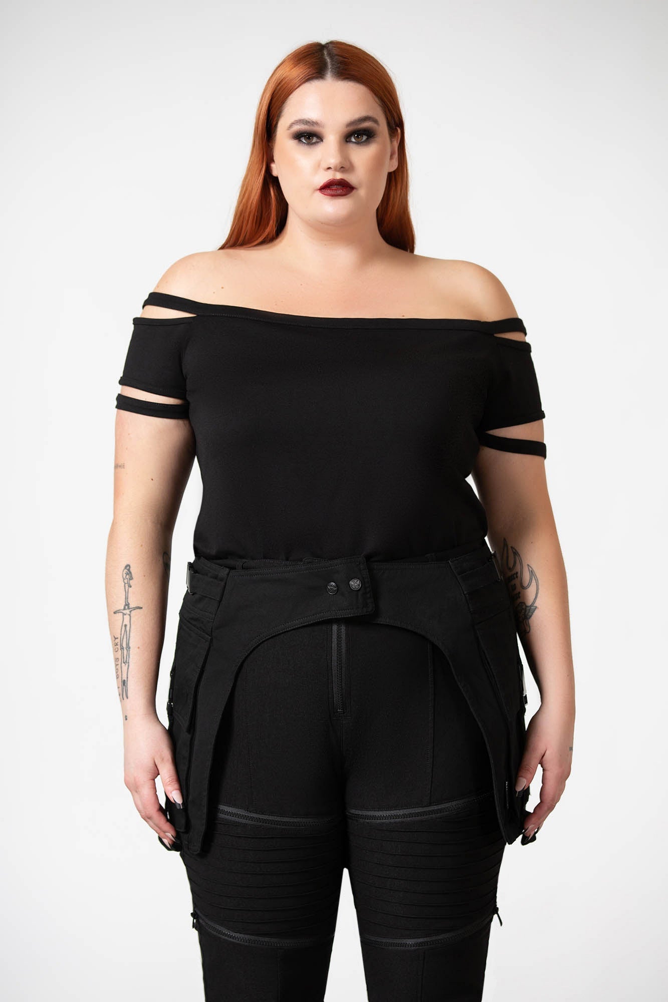 Killstar Glitch Denim Pocket Belt - Adjustable Unisex Style
