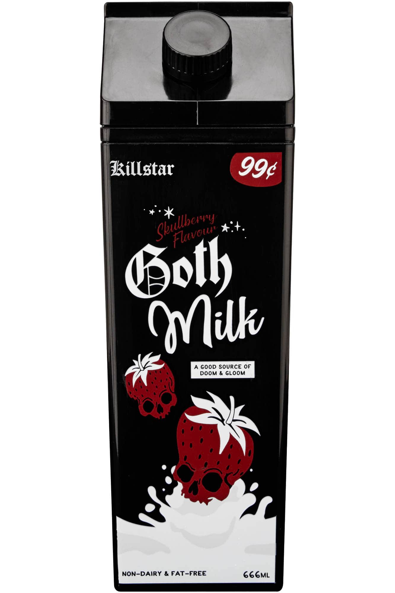 Killstar Goth Milk Cold Brew Cup - 17.9oz BPA-Free Plastic Tumbler
