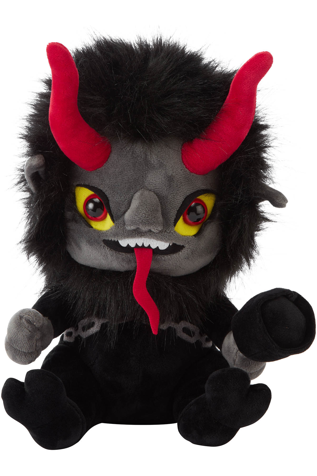 Hexmas Spirit Plush Toy by KREEPTURES - Devilish Red Horns & Soft Luxe Fur