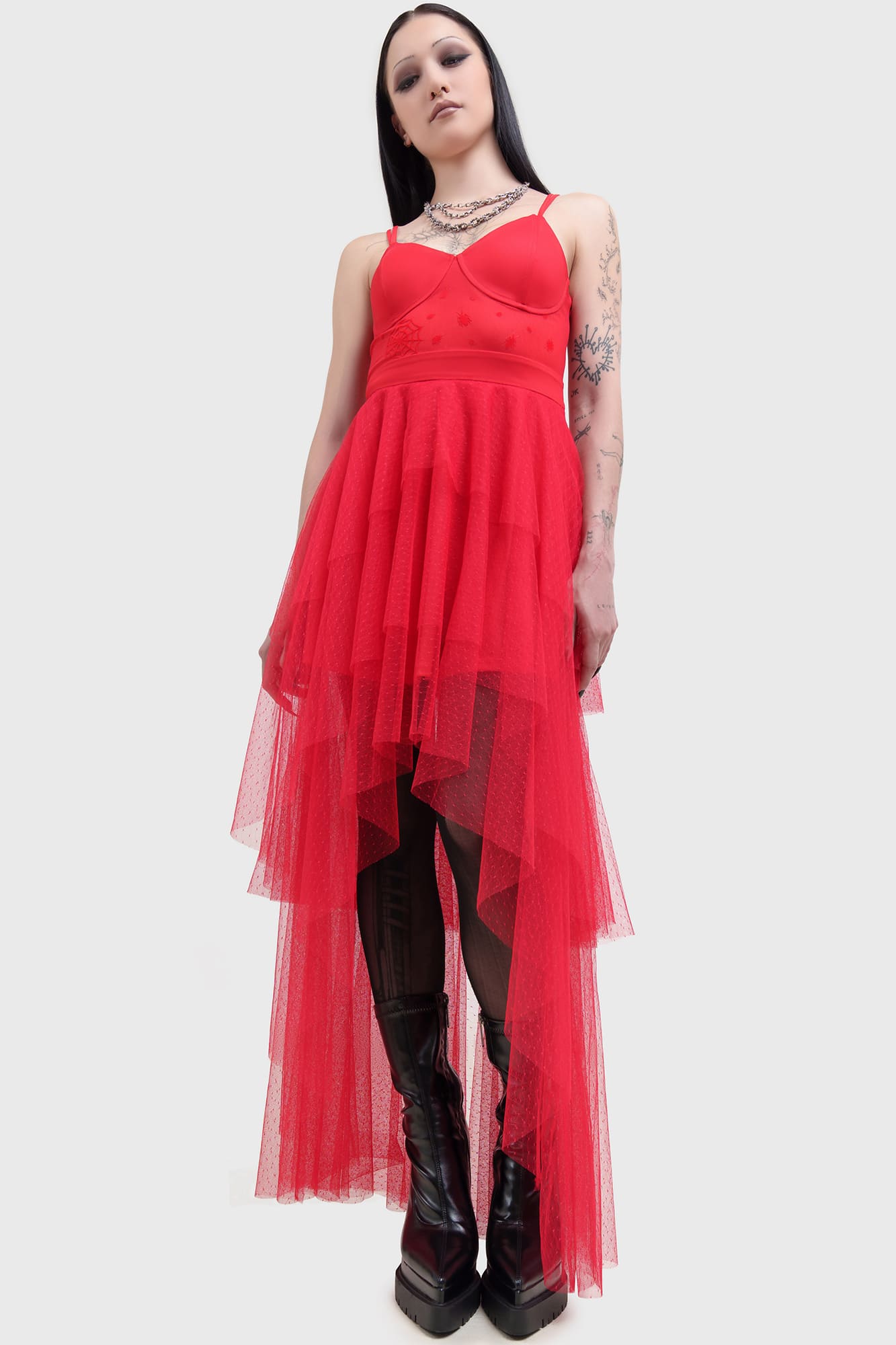 Killstar Lydia Deetz Beetlejuice Maxi Dress with Bug Embroidery