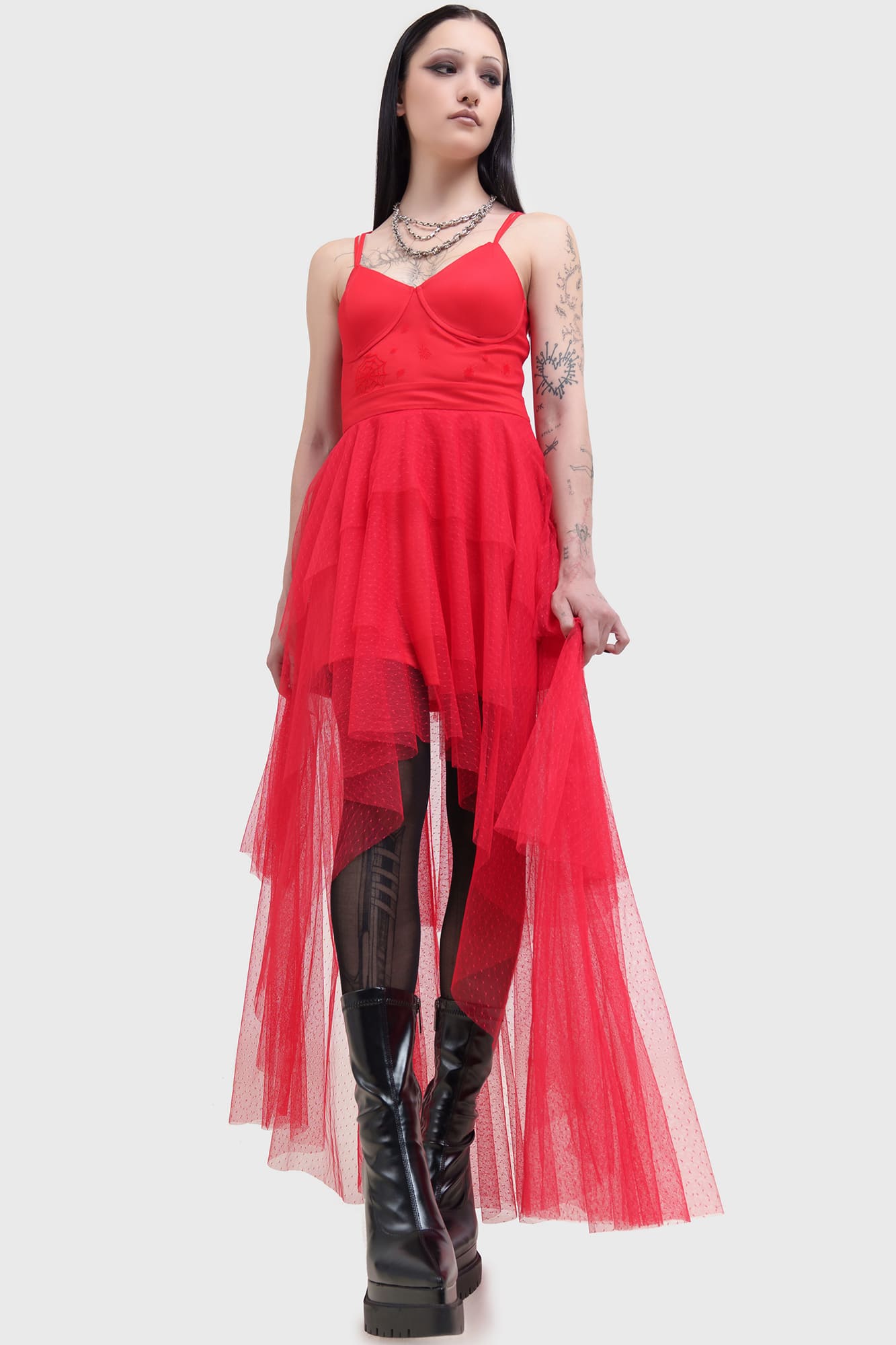Killstar Lydia Deetz Beetlejuice Maxi Dress with Bug Embroidery