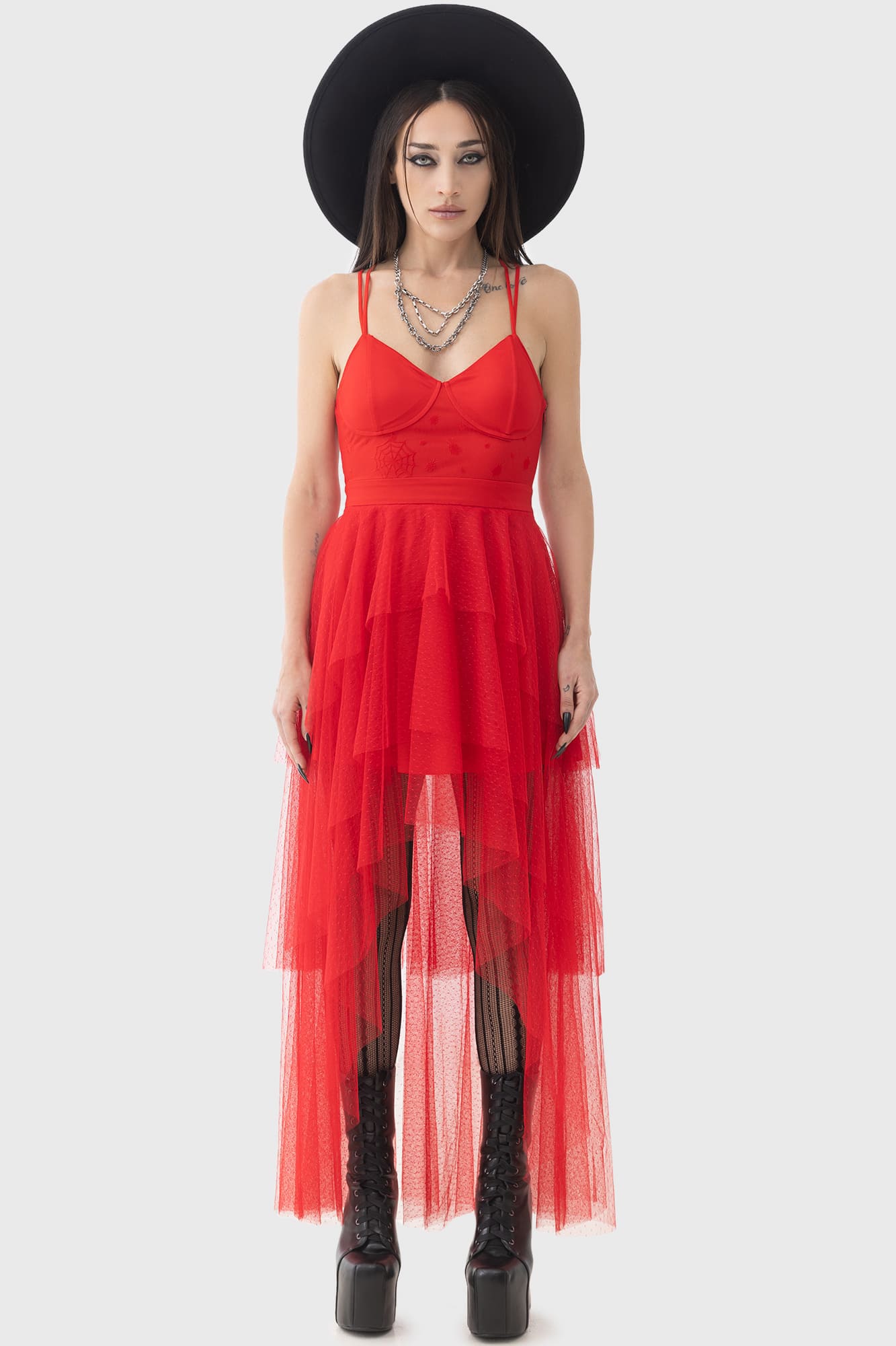 Killstar Lydia Deetz Beetlejuice Maxi Dress with Bug Embroidery