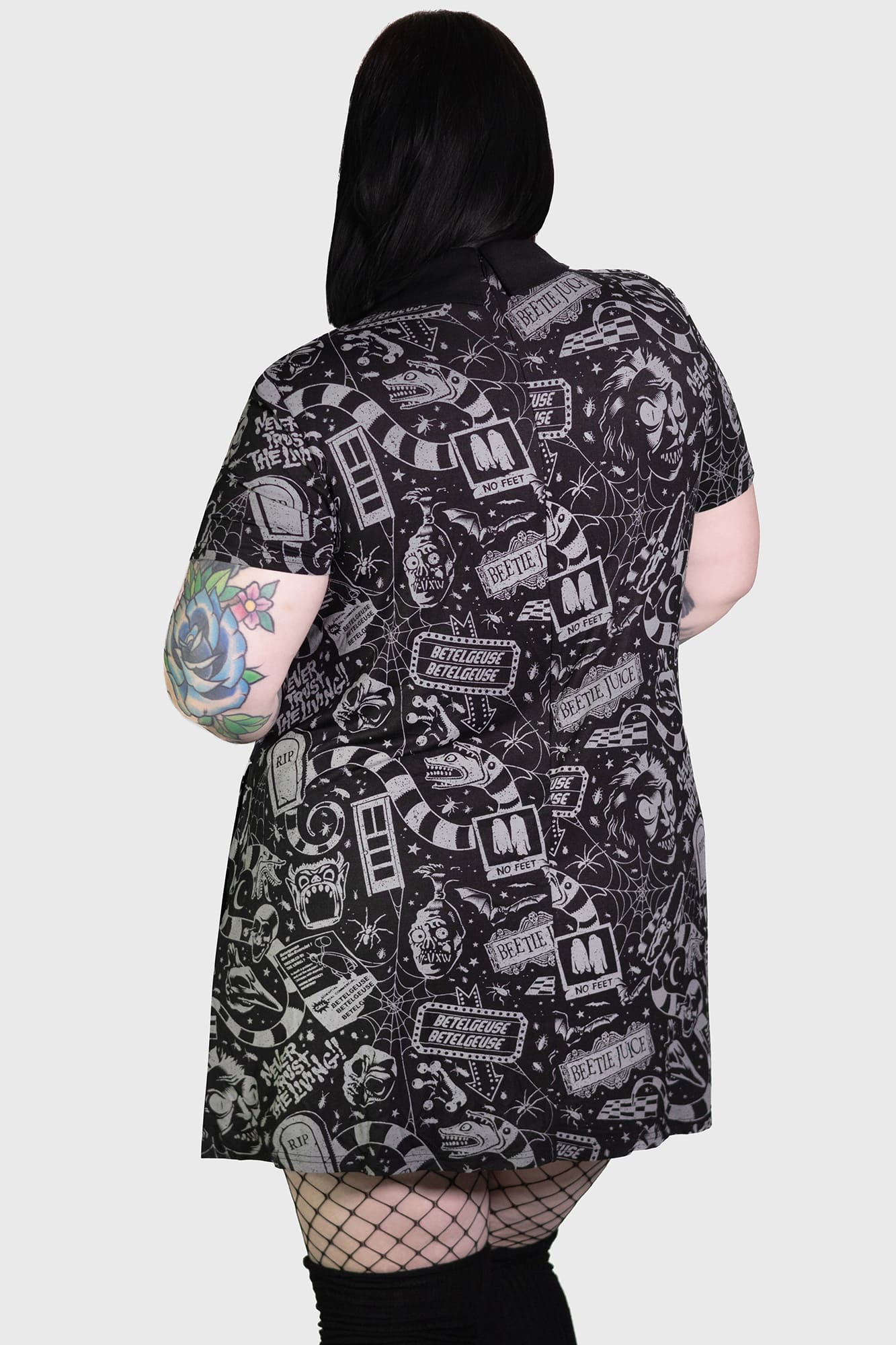 Beetlejuice Never Trust The Living Mini Dress - Licensed KILLSTAR