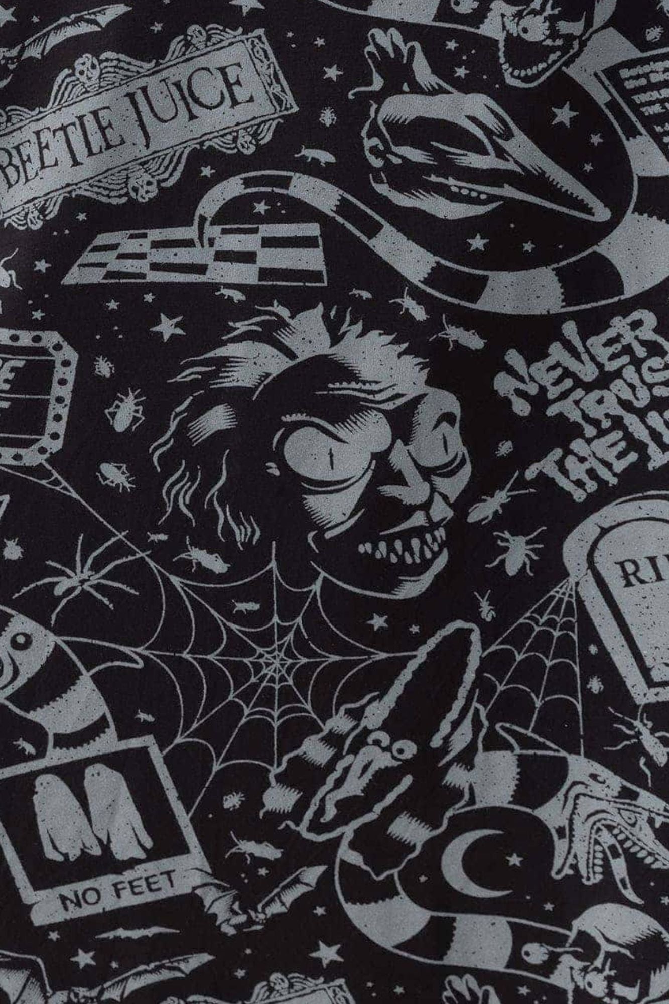 Beetlejuice Never Trust The Living Mini Dress - Licensed KILLSTAR