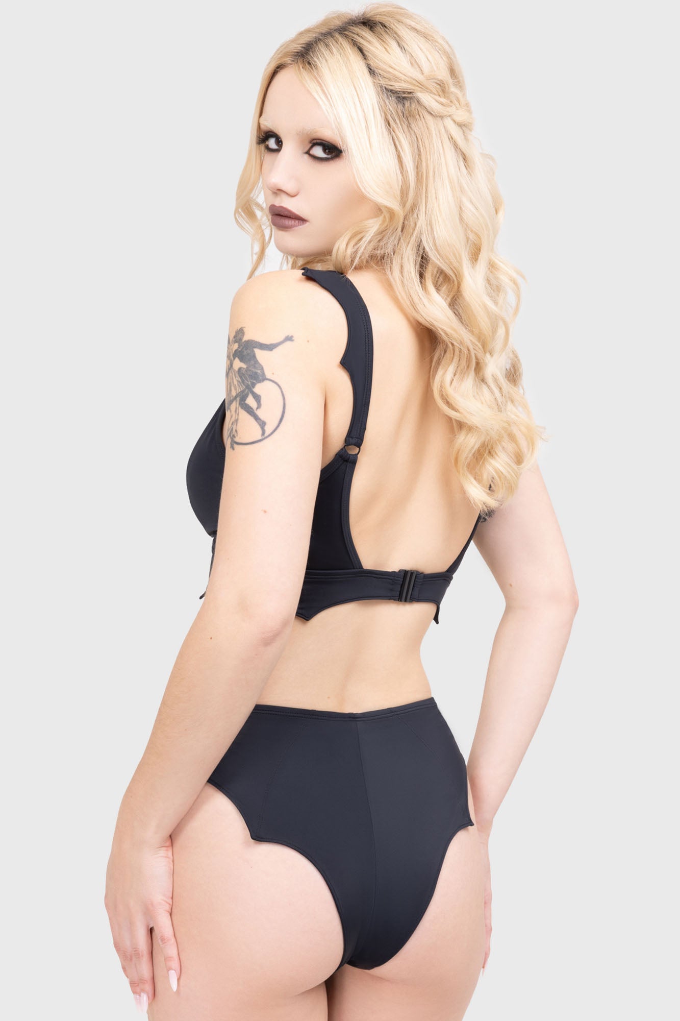 Killstar Nocturnal Echo Recycled Fabric Bikini Bottoms