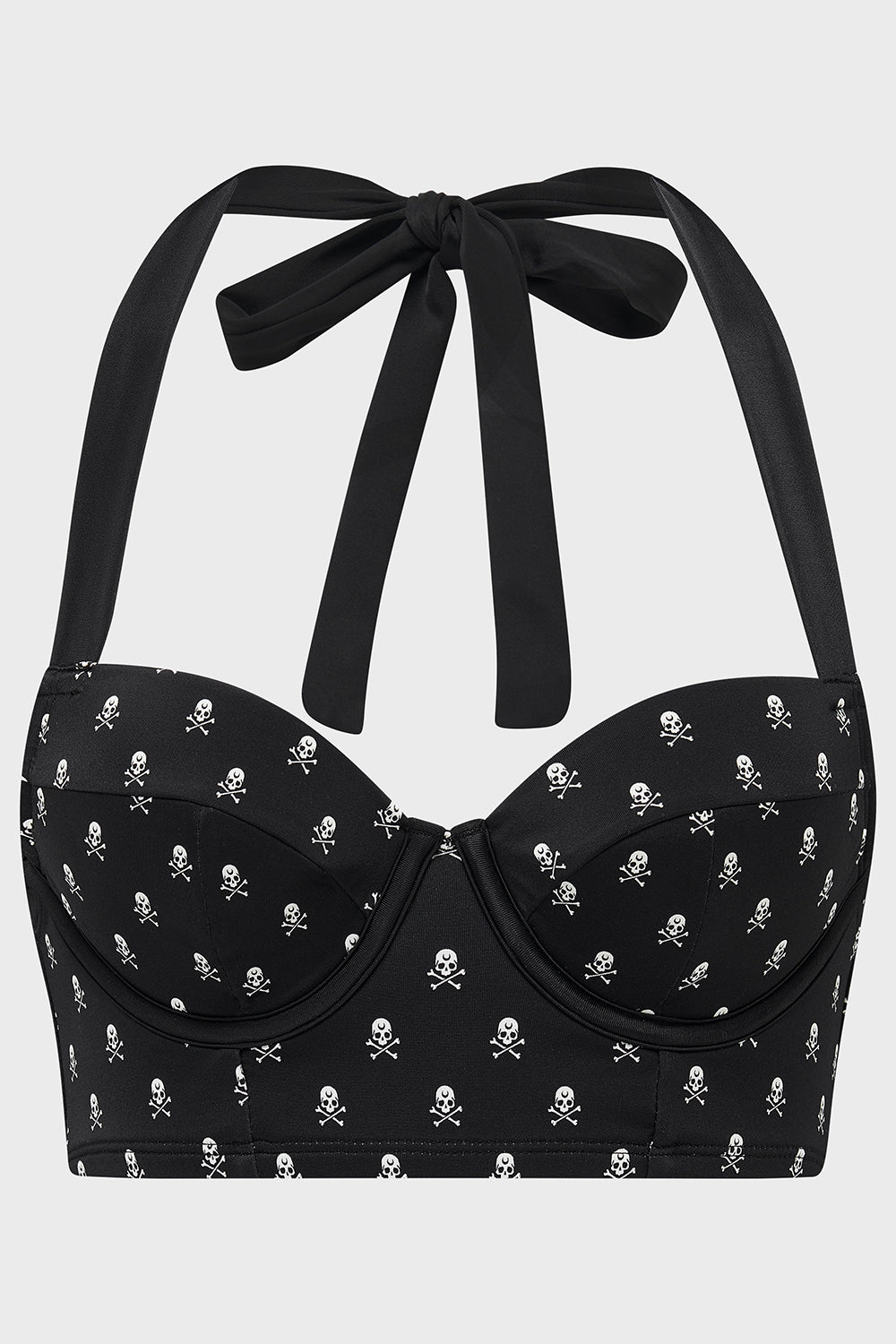 Killstar Raven Reef Bikini Top - Recycled Fabric, Underwire, Adjustable Halter