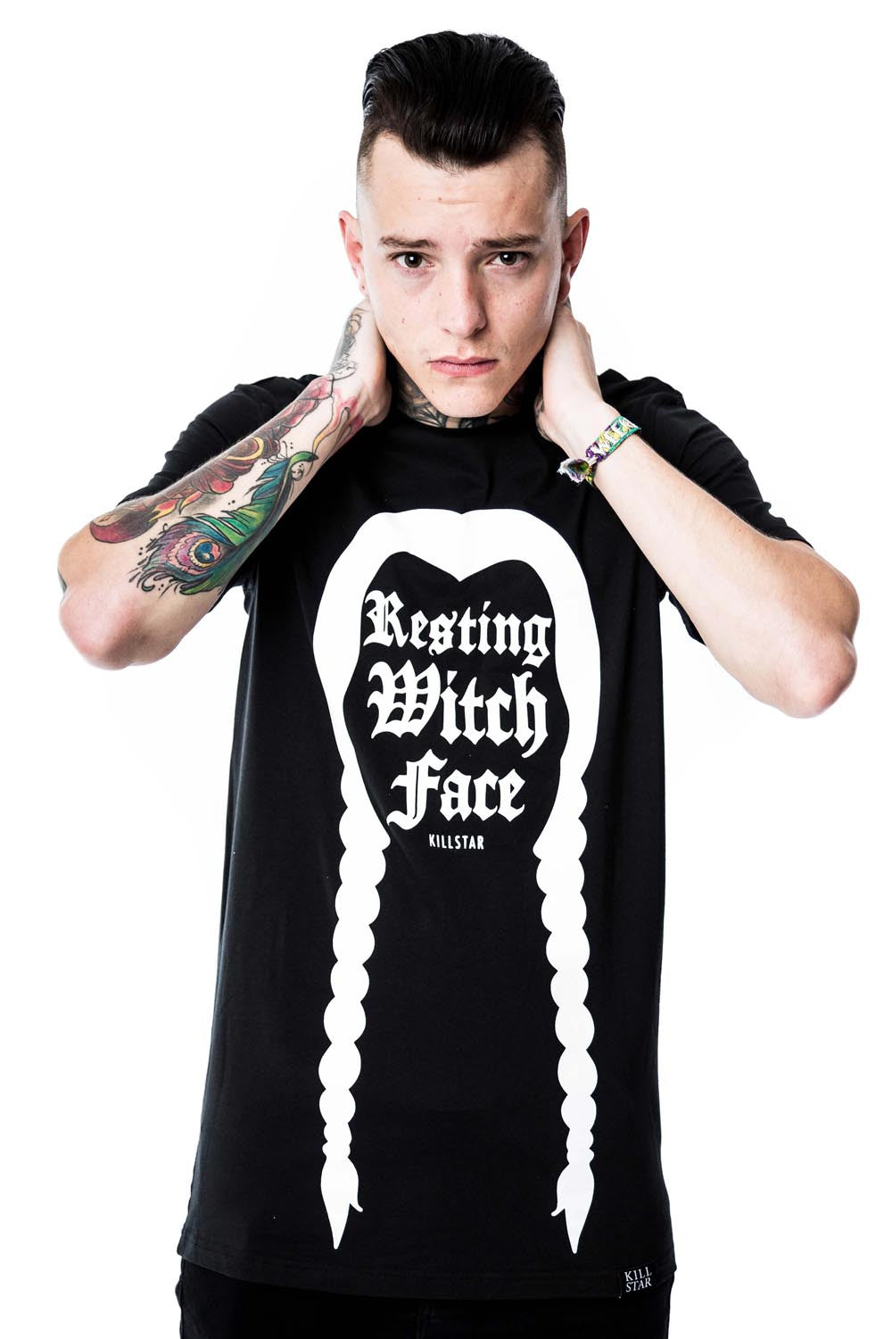 Killstar Resting Witch Face Cotton T-Shirt - Gothic Apparel