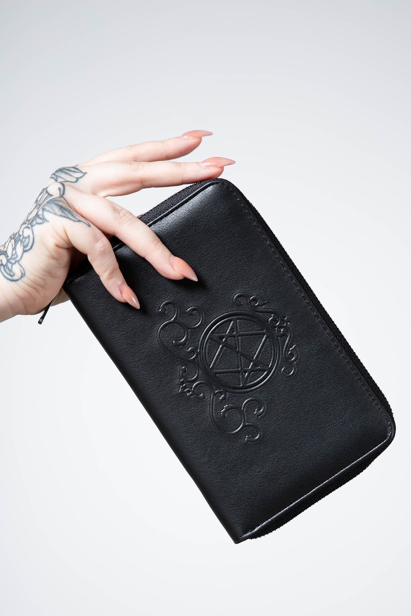 Killstar Spellcaster Wallet - Gothic PU Leather Zip Coin Pocket