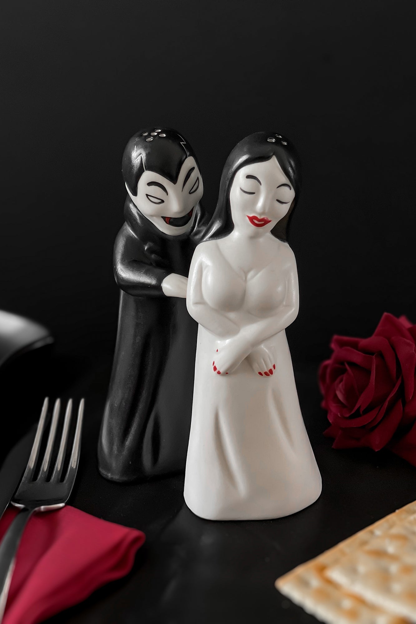 Killstar Vampyre Gothic Ceramic Salt & Pepper Shaker Set
