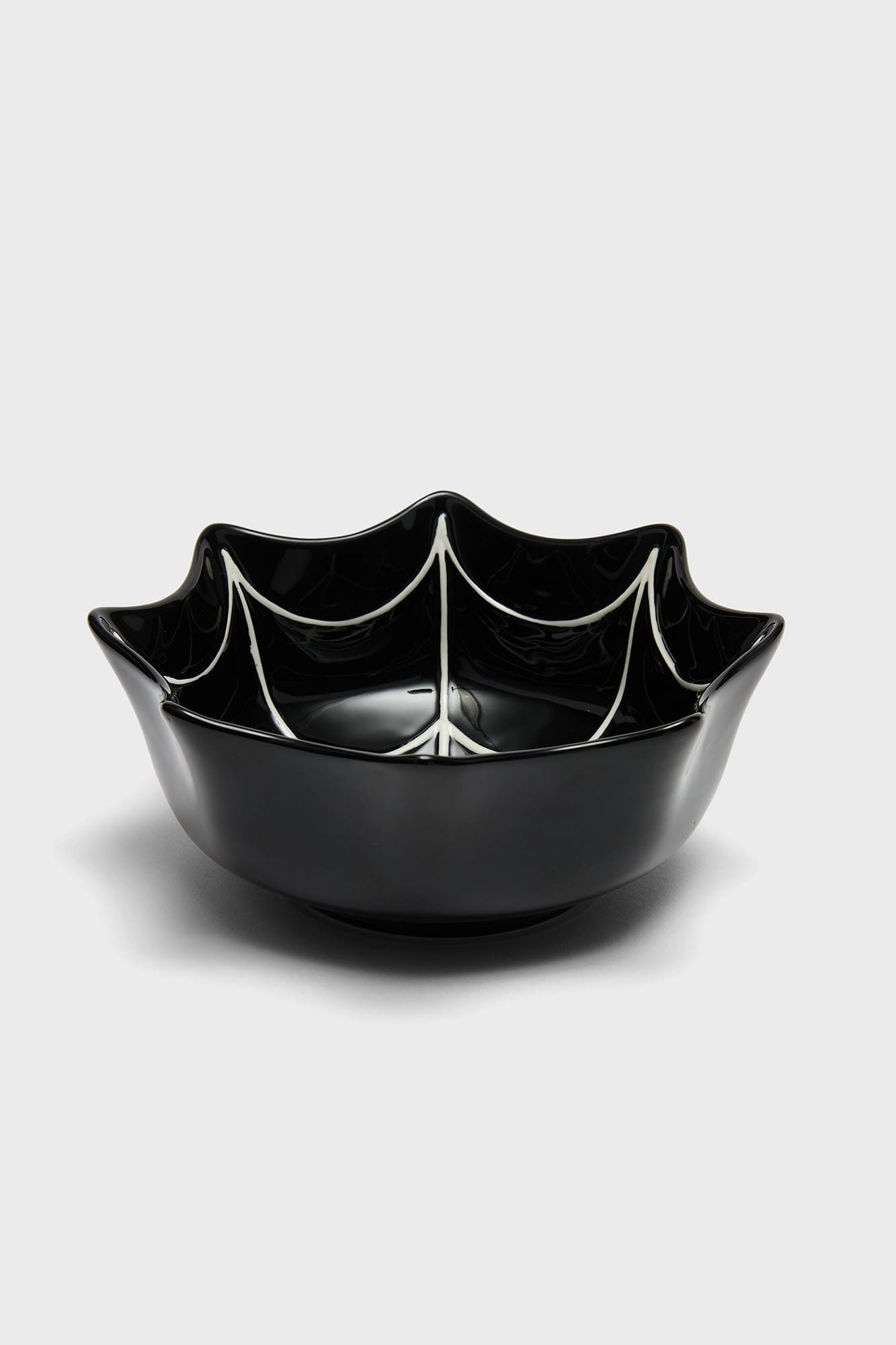 KILLSTAR Web Design Ceramic Bowl - Gloss Finish, Dishwasher Safe
