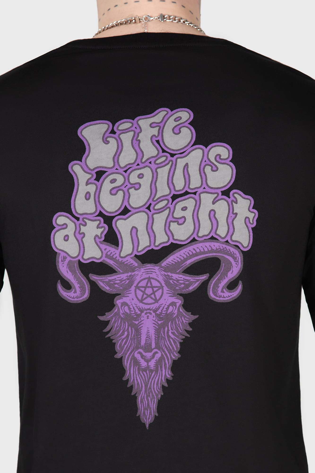 Killstar Witching Hour Graphic Cotton Long Sleeve Top