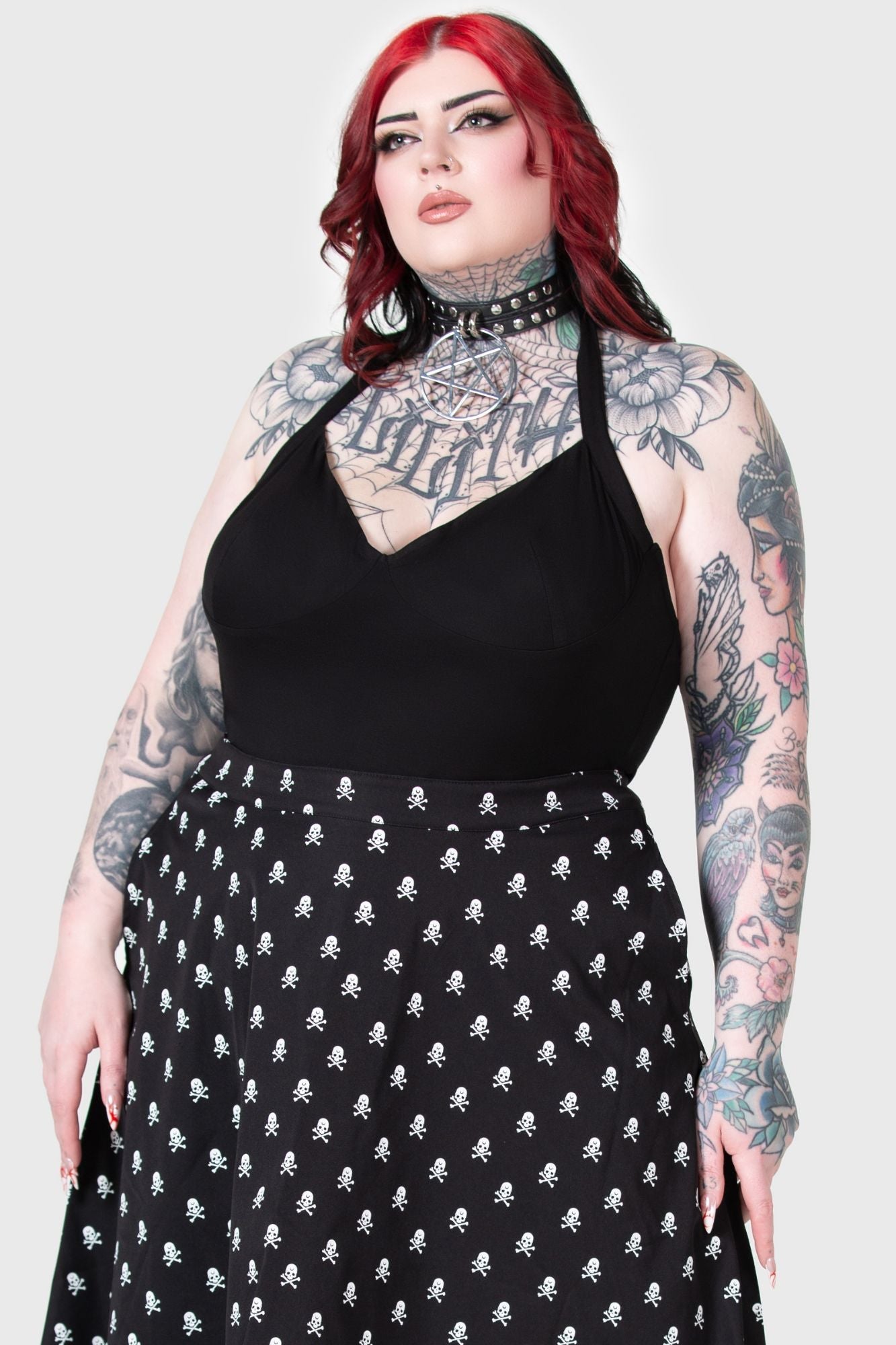 KILLSTAR Real Gone Adjustable Halter Top - Soft Stretch Fabric