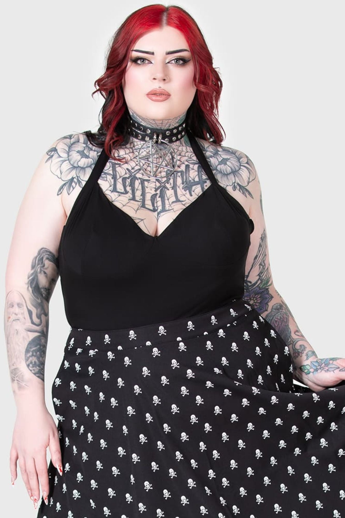 KILLSTAR Real Gone Adjustable Halter Top - Soft Stretch Fabric