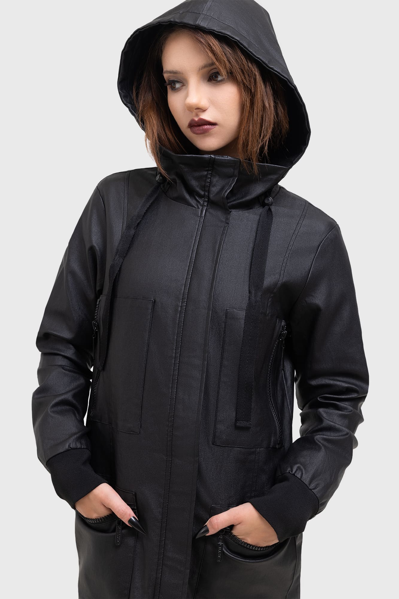 Killstar Miss Doomsday Waterproof Hooded Jacket