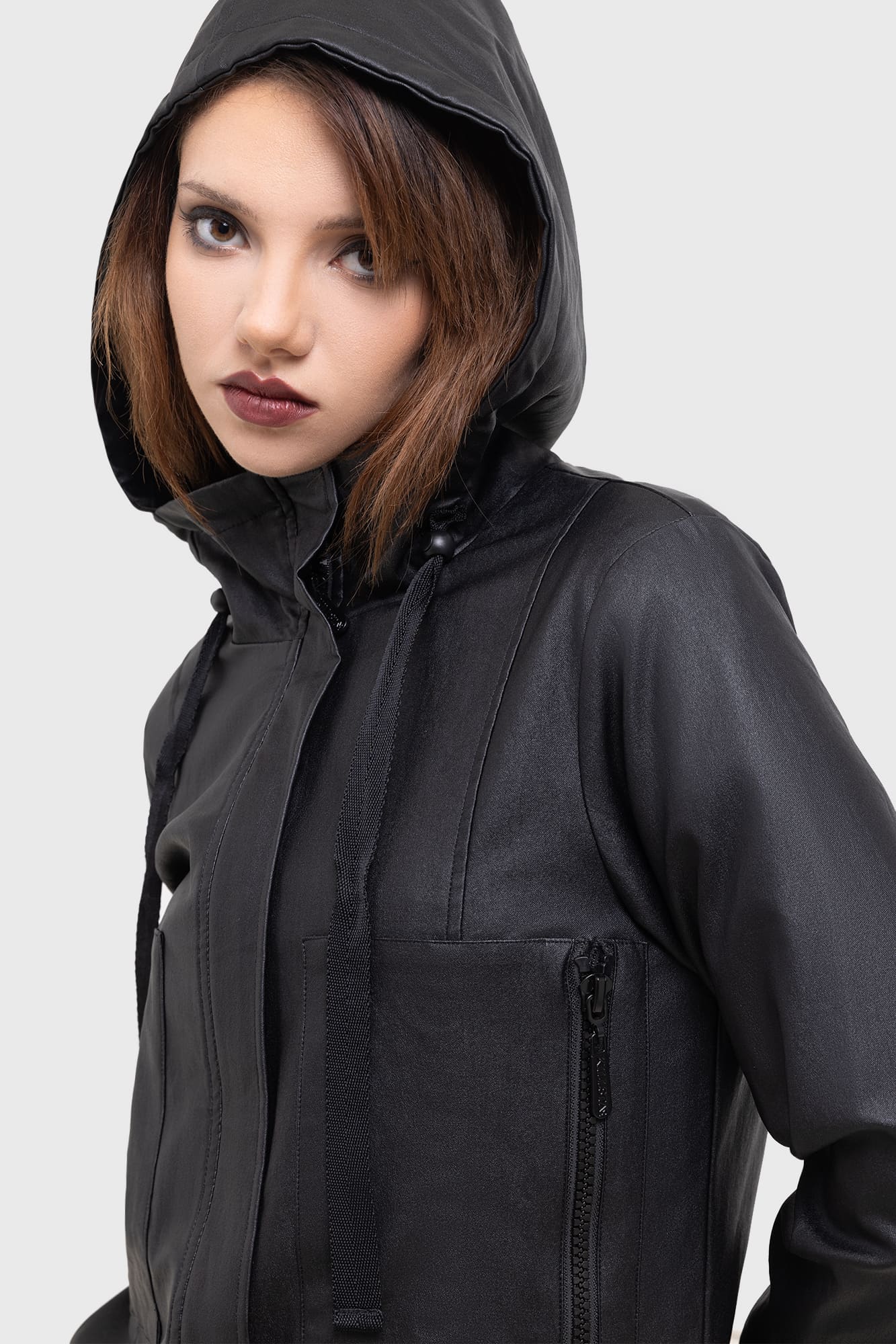 Killstar Miss Doomsday Waterproof Hooded Jacket