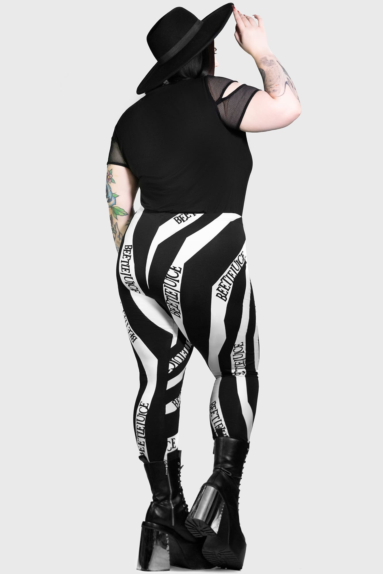 Killstar Beetlejuice Vertigo Spiral Graphic Leggings