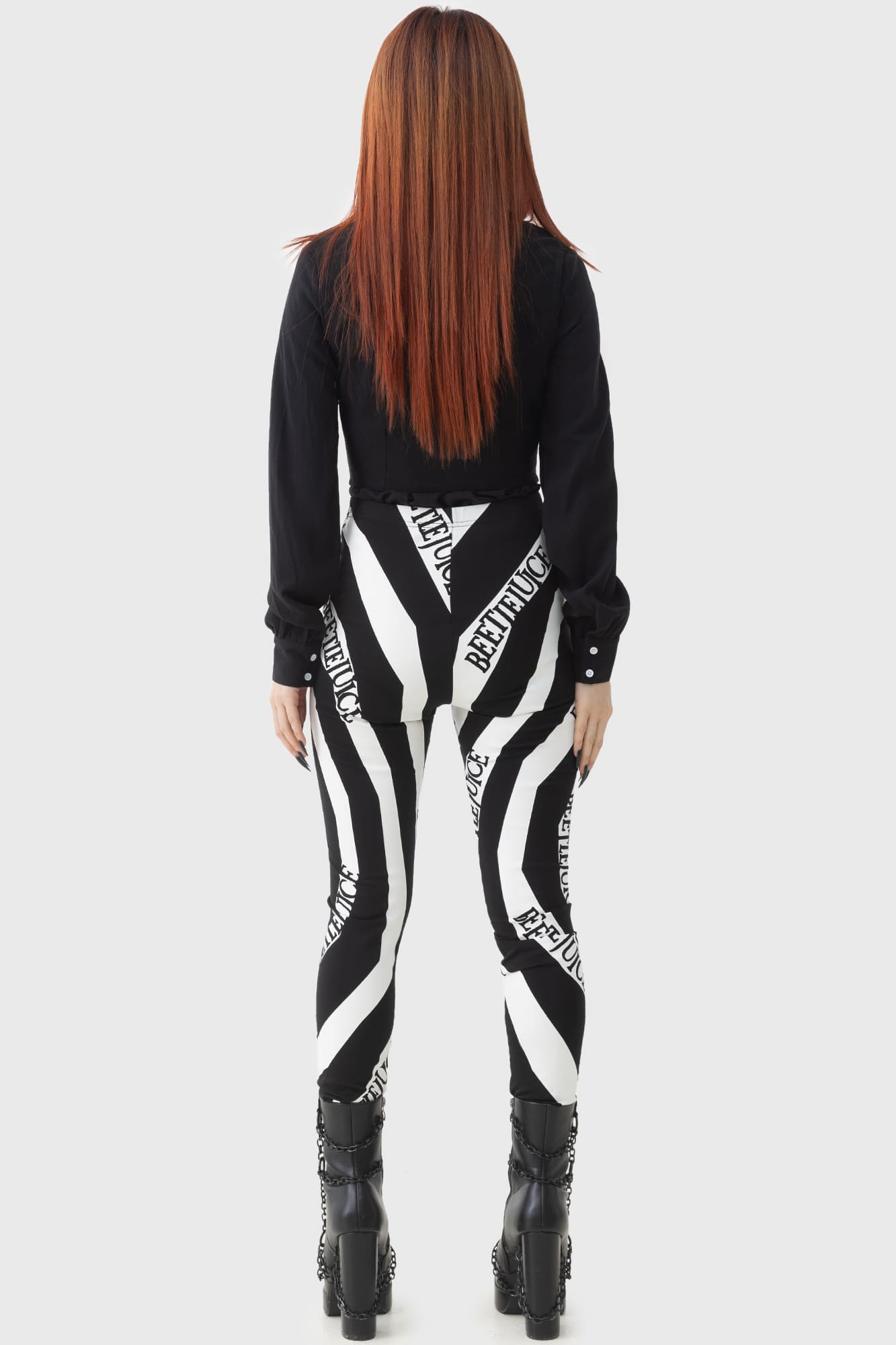 Killstar Beetlejuice Vertigo Spiral Graphic Leggings