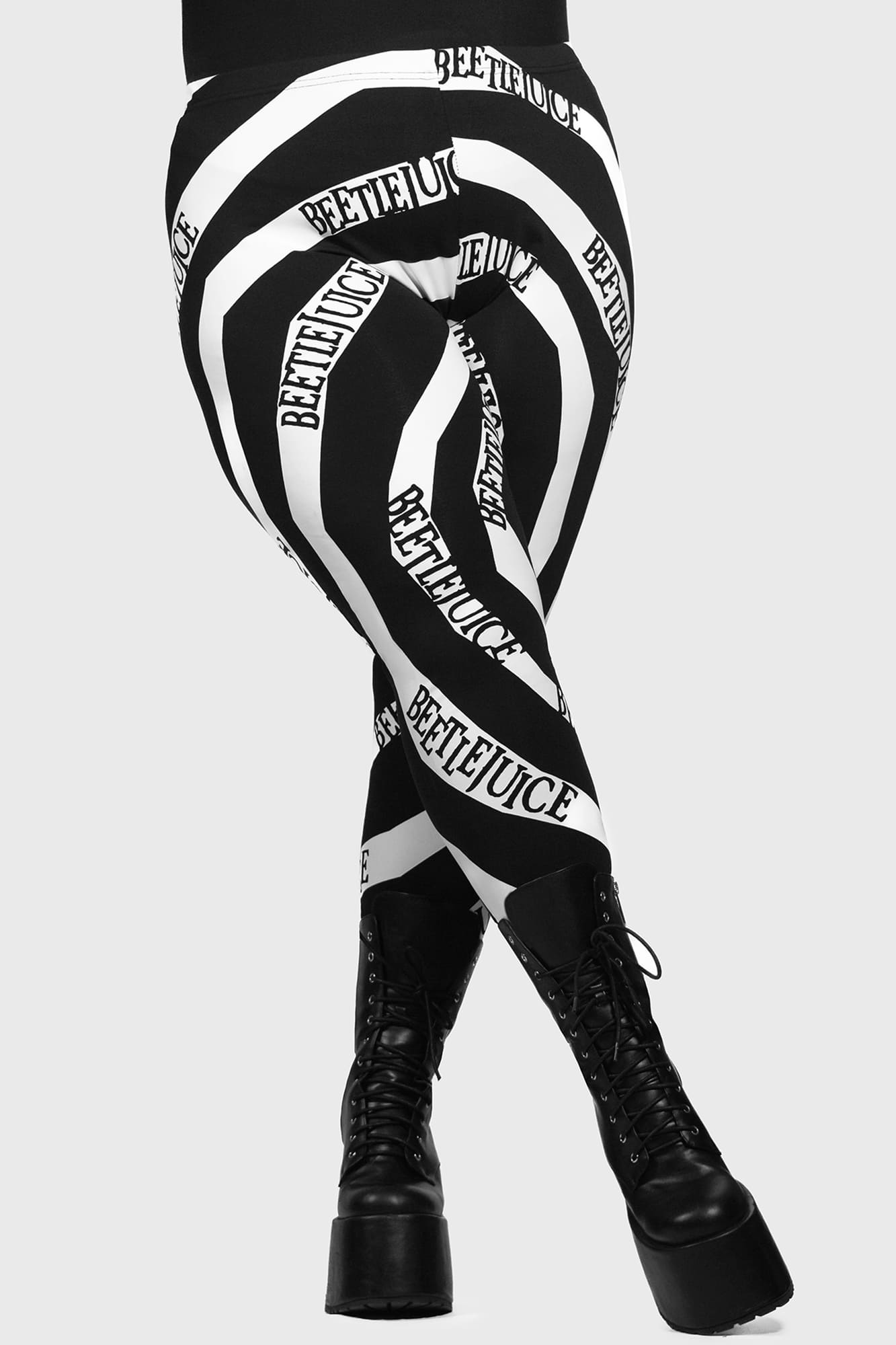 Killstar Beetlejuice Vertigo Spiral Graphic Leggings