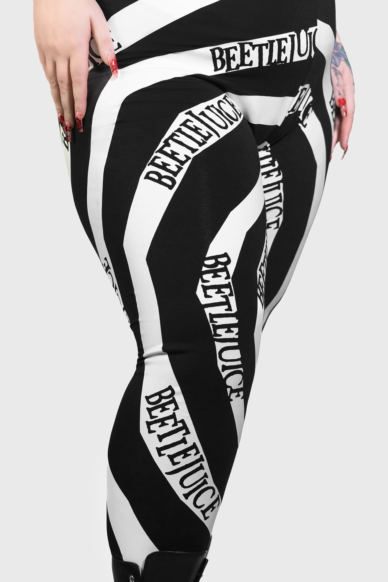 Killstar Beetlejuice Vertigo Spiral Graphic Leggings