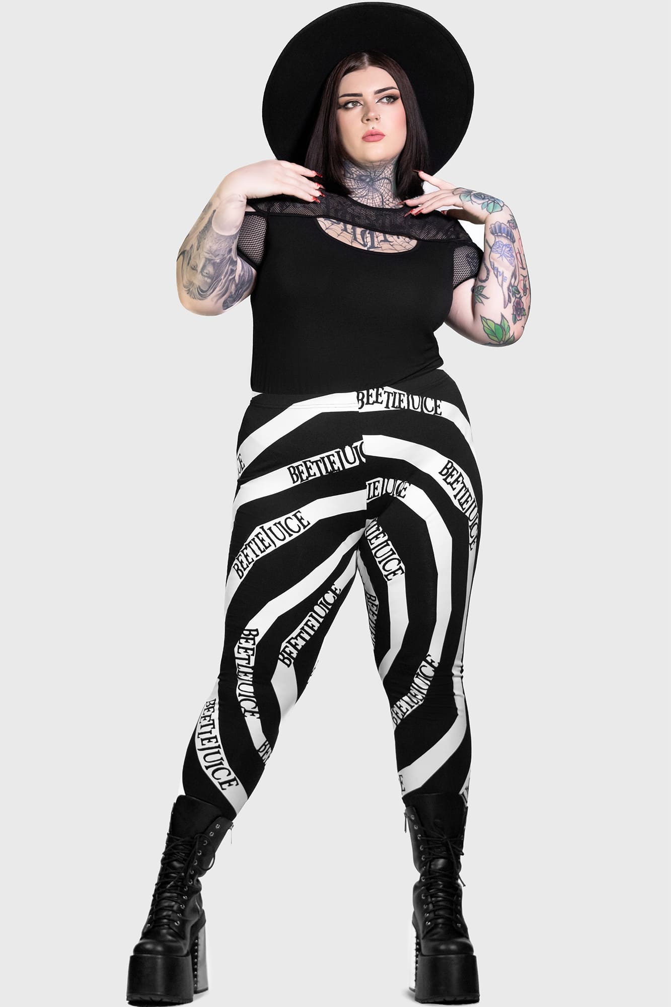 Killstar Beetlejuice Vertigo Spiral Graphic Leggings