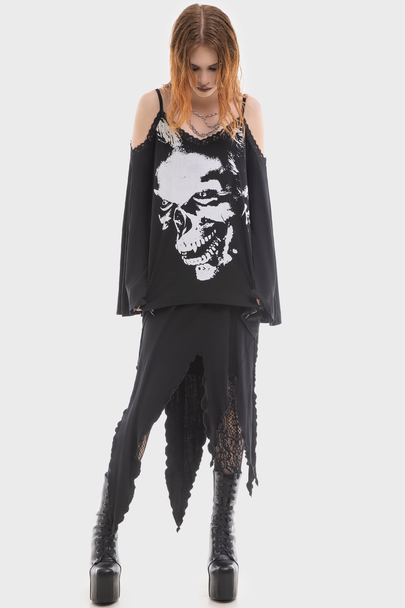 Lost Boys You Must Feed Cold Shoulder Tunic Top