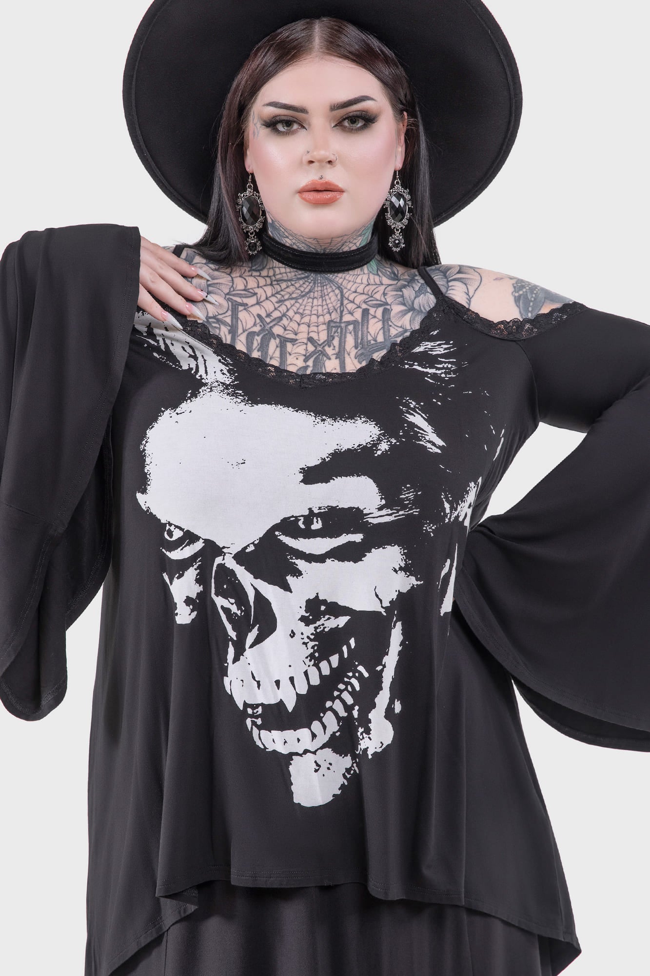 Lost Boys You Must Feed Cold Shoulder Tunic Top