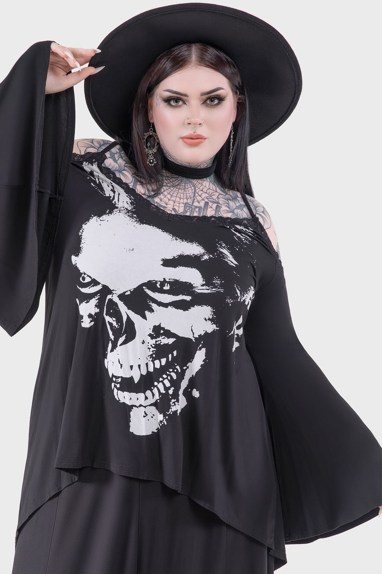 Lost Boys You Must Feed Cold Shoulder Tunic Top