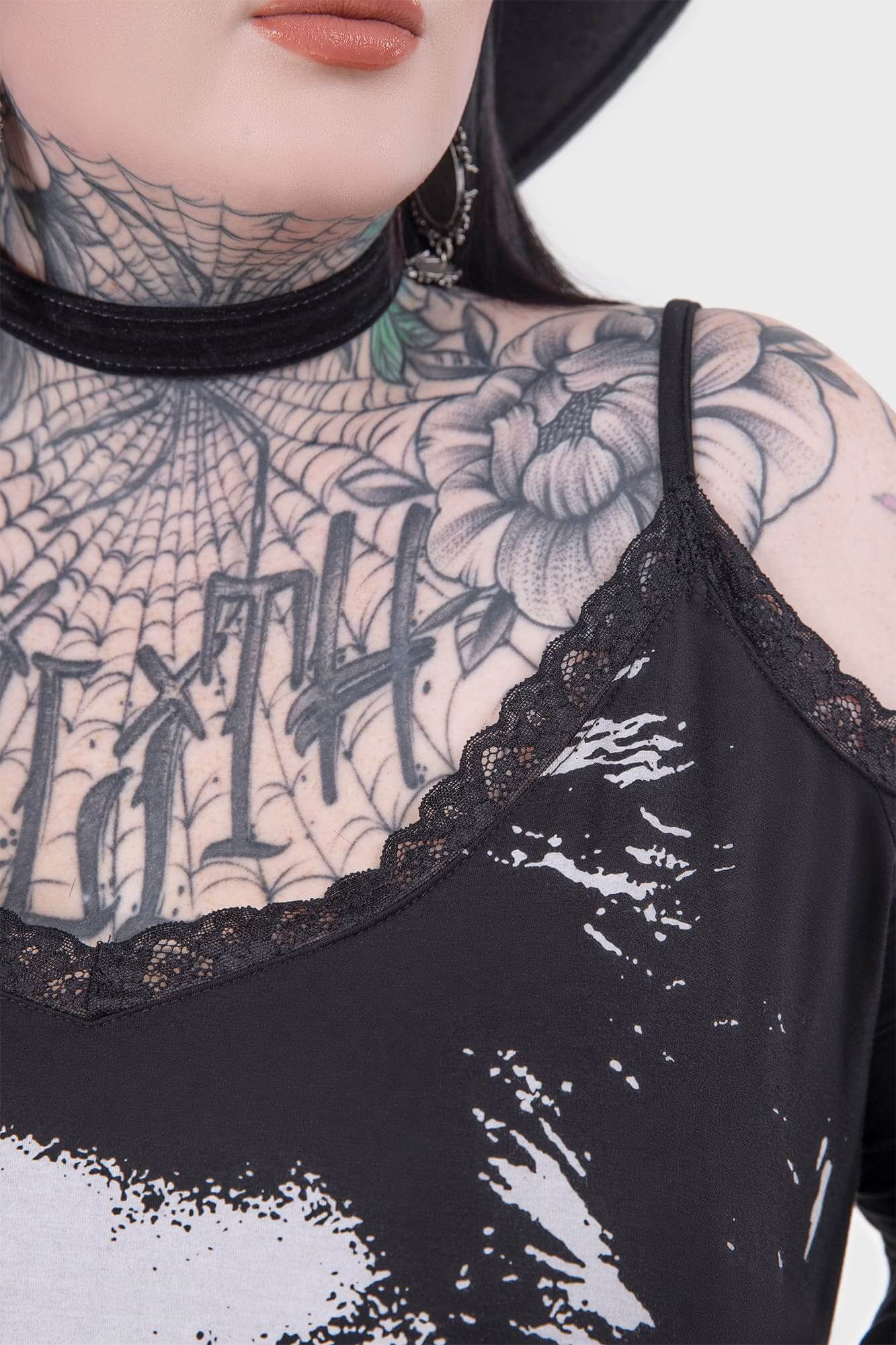 Lost Boys You Must Feed Cold Shoulder Tunic Top