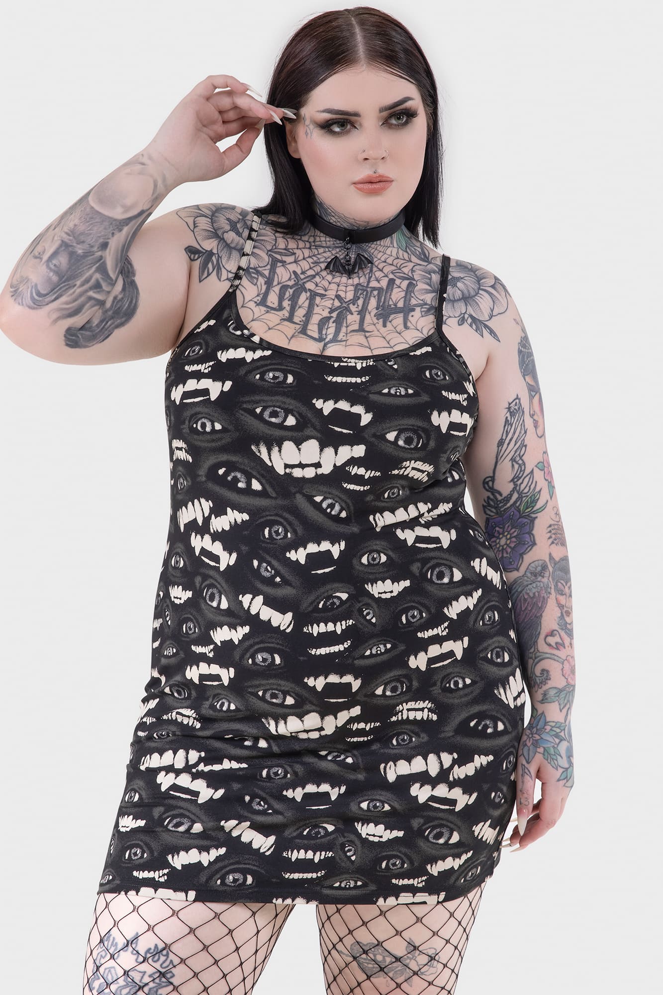 Killstar Sheer Vamp Mini Dress - Lost Boys Licensed Gothic Fashion