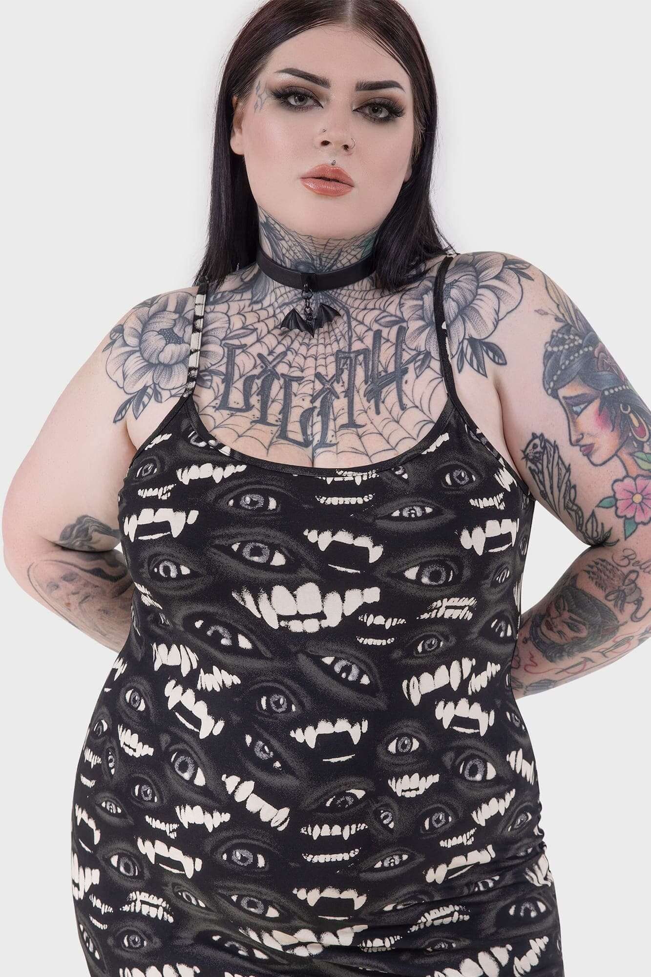 Killstar Sheer Vamp Mini Dress - Lost Boys Licensed Gothic Fashion