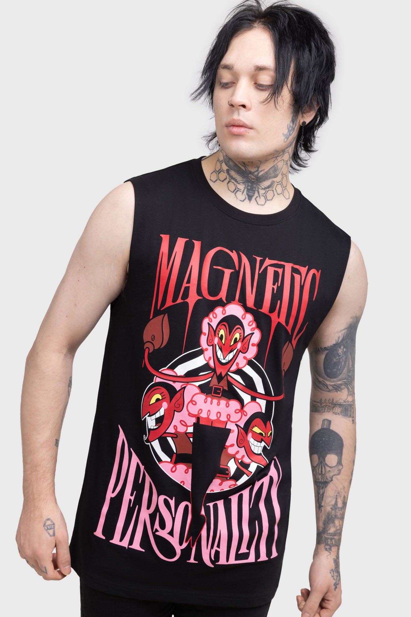 Killstar Magnetic Personality Cotton Vest – Soft Crew Neck