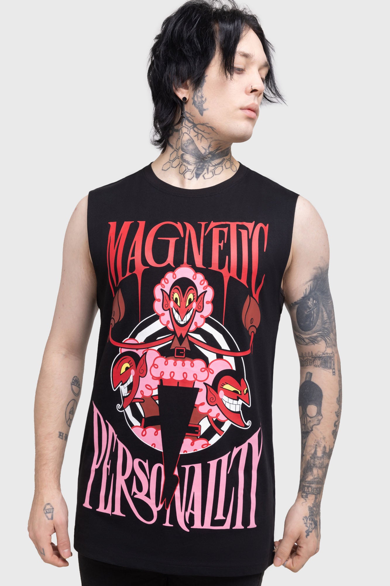 Killstar Magnetic Personality Cotton Vest – Soft Crew Neck