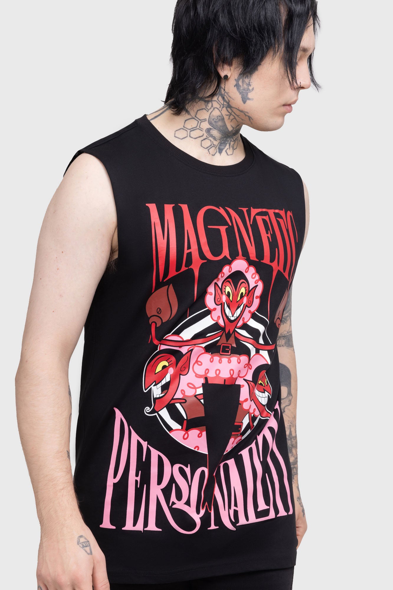 Killstar Magnetic Personality Cotton Vest – Soft Crew Neck