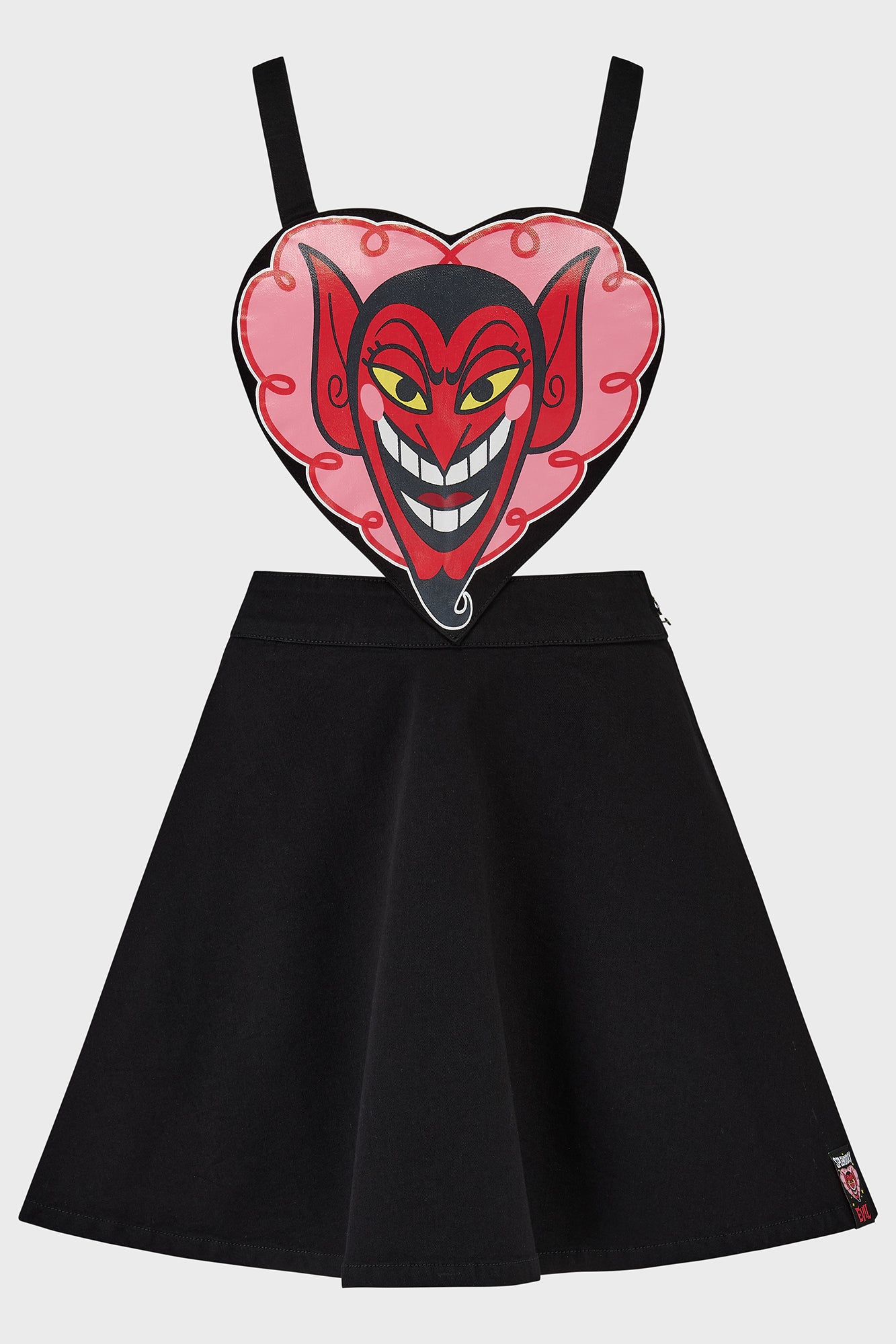 Killstar I Feel Pretty Pink Glitter Pinafore Dress