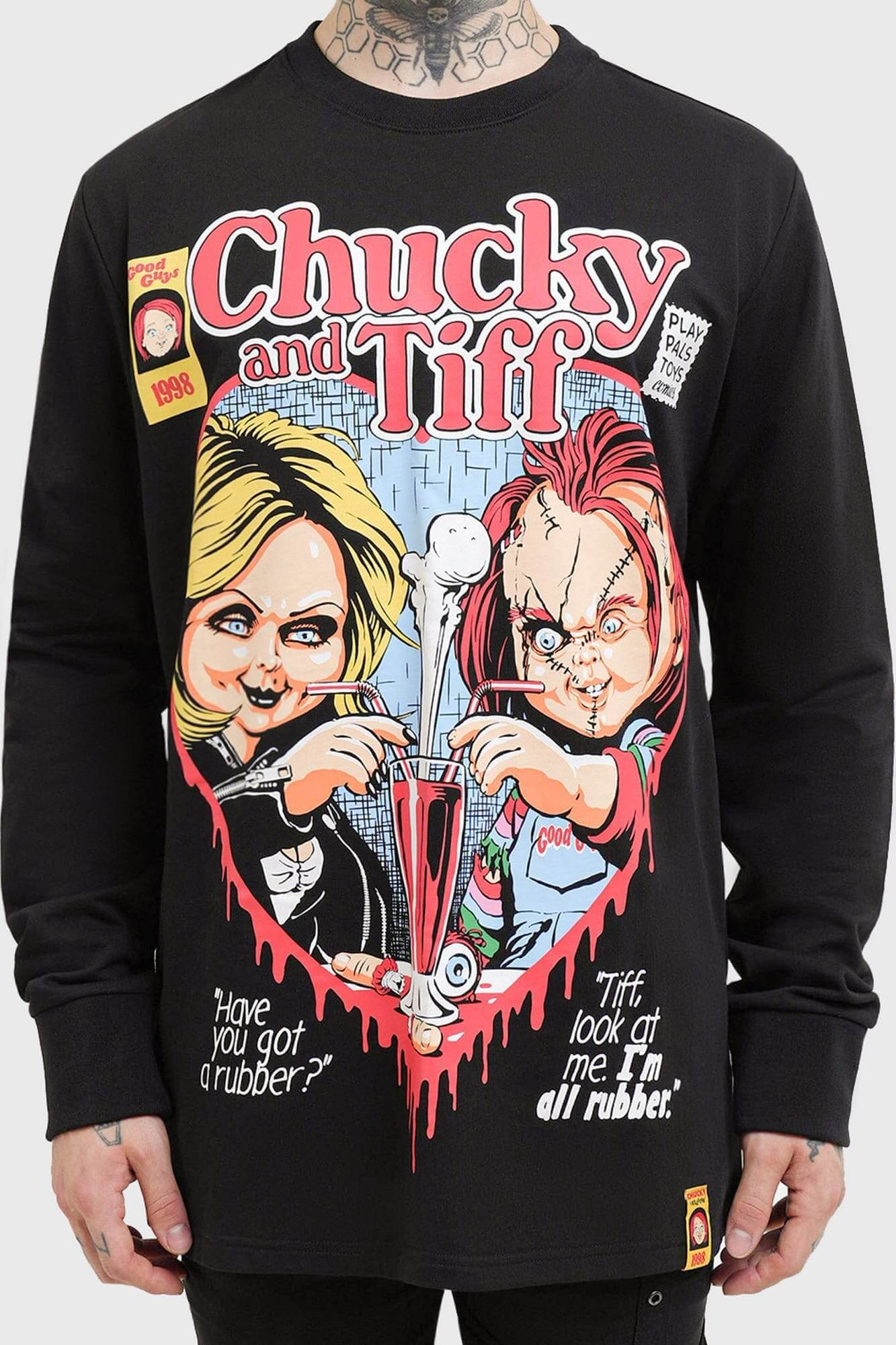 Chucky & Tiff Forever Cotton Sweatshirt - Killstar Licensed