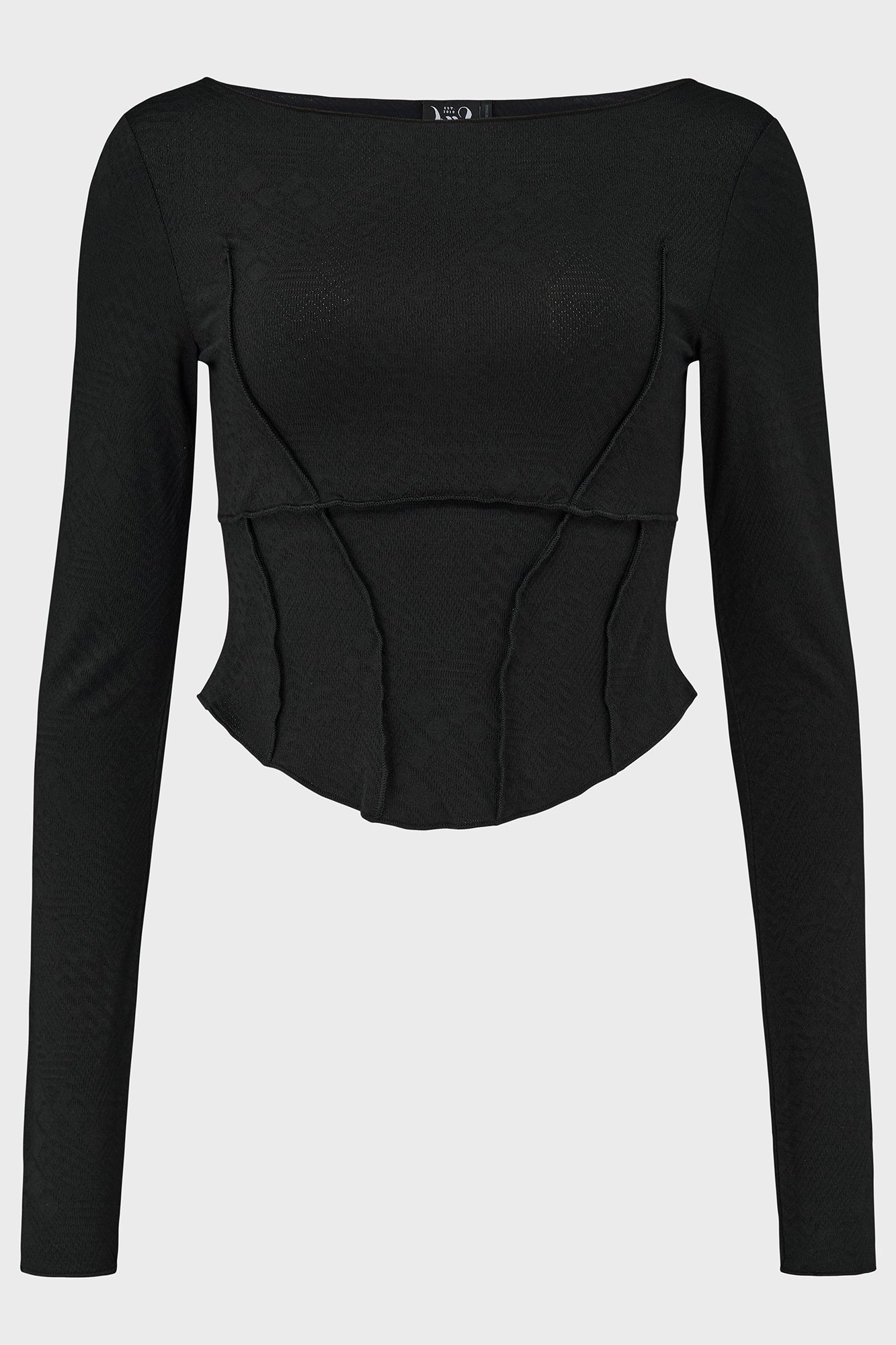 Killstar Vespera Veil Cropped Long Sleeve Top