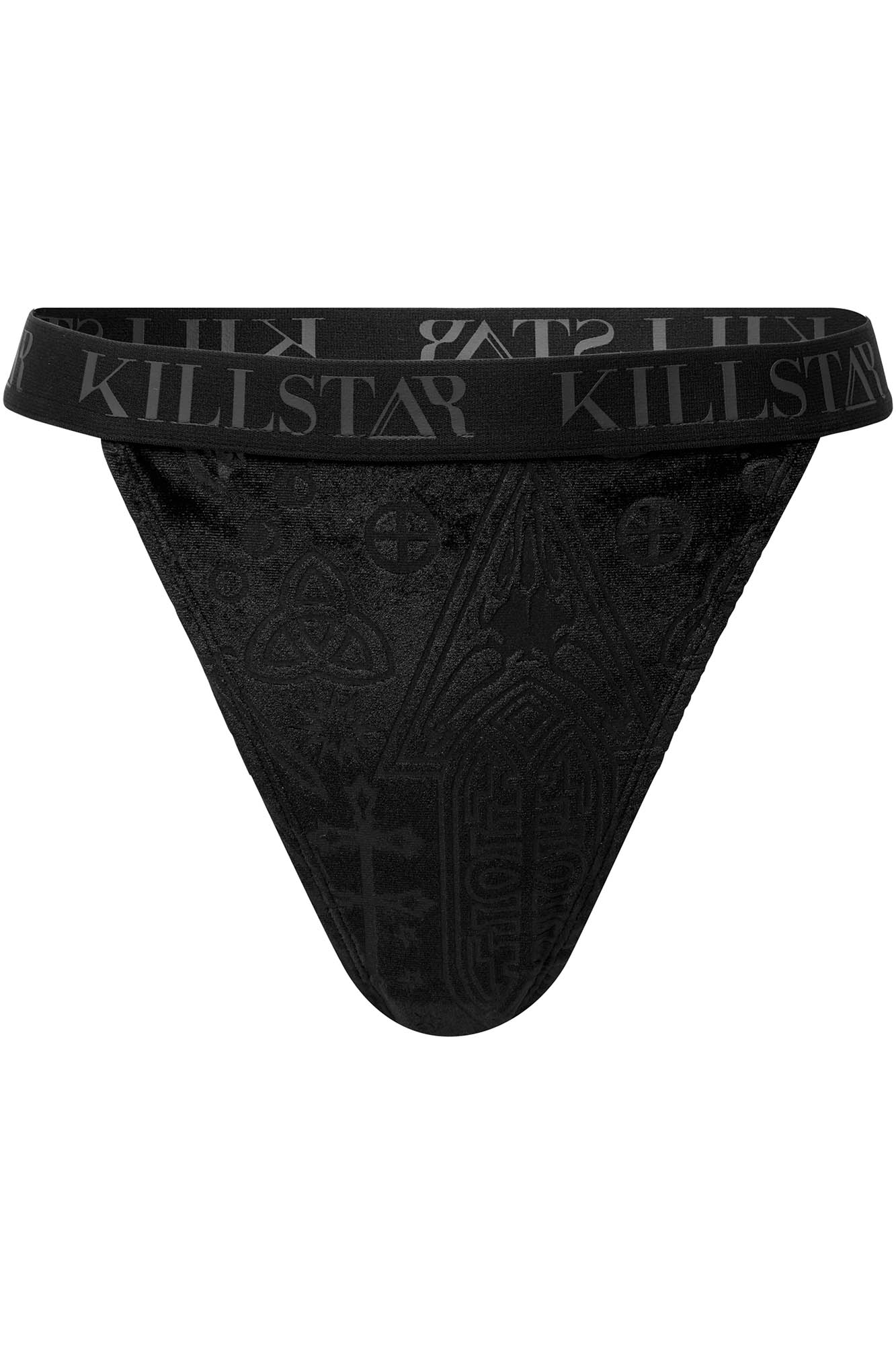 KILLSTAR Wicked B*tch Velvet Panty with Side Straps