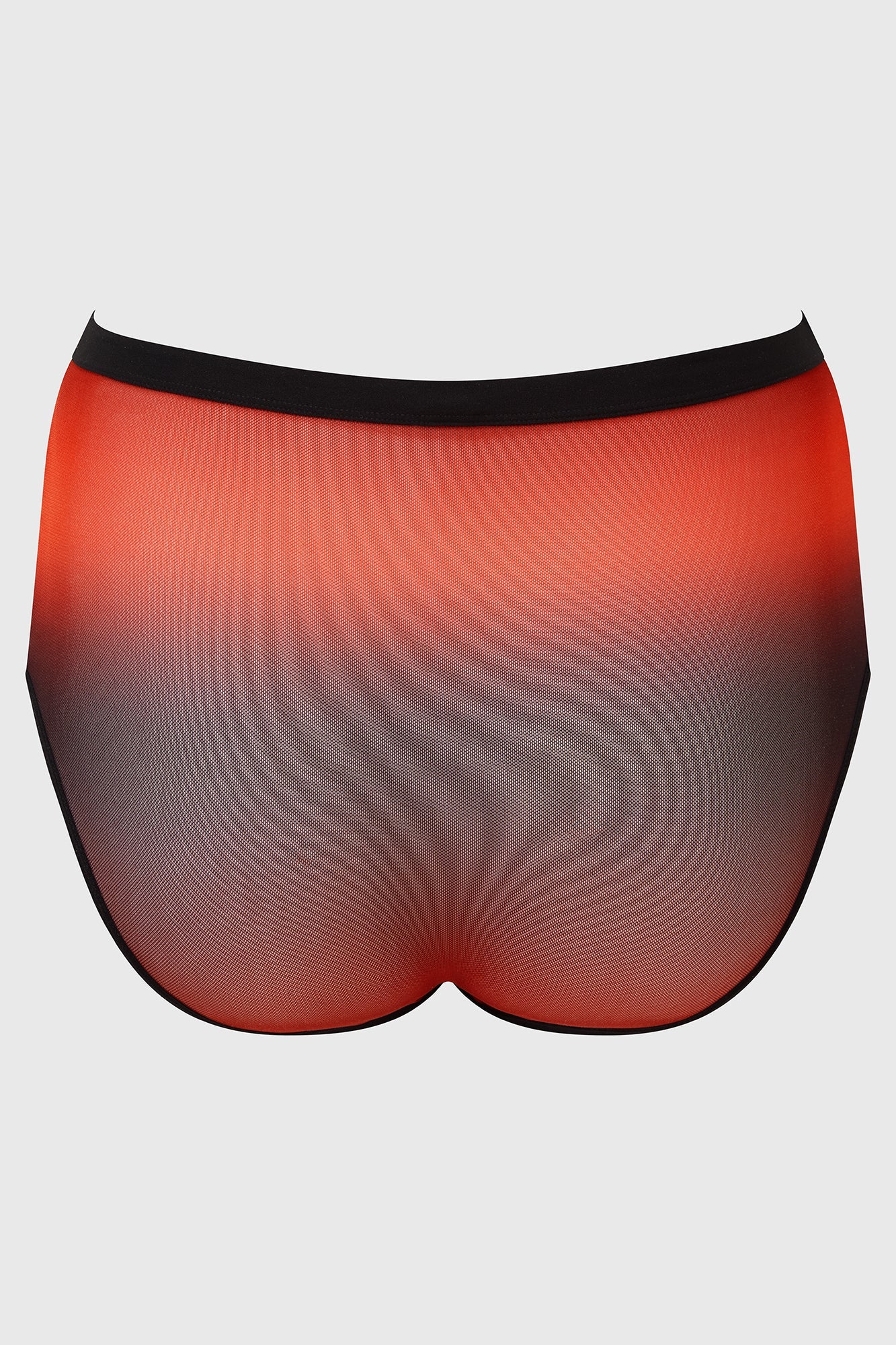 Killstar Dazzling Performance Mesh Panty with Red Ombre & O-Ring Detail