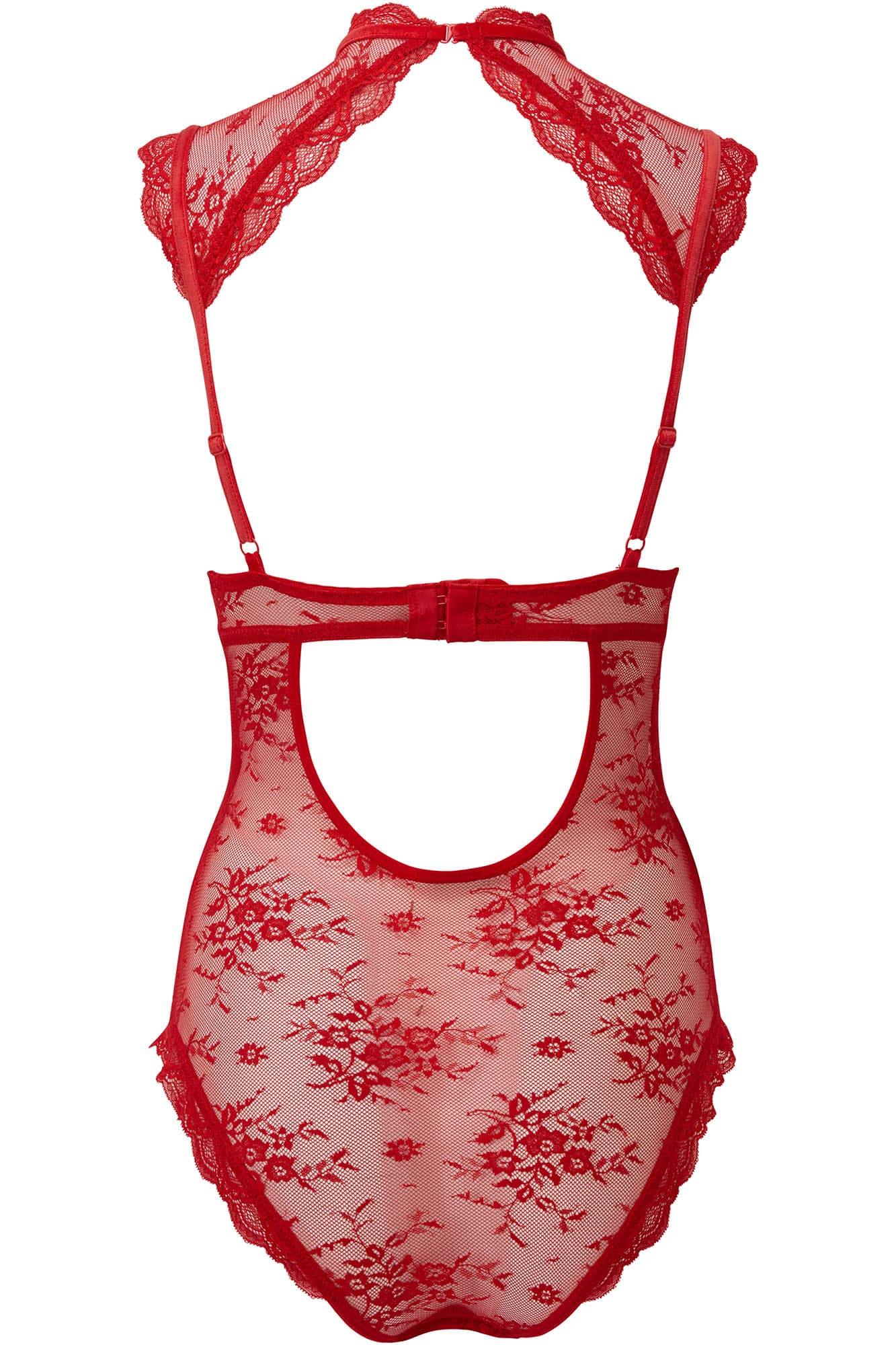 KILLSTAR Dark Desire Lace Bodysuit with Pentagram - Gothic Lingerie