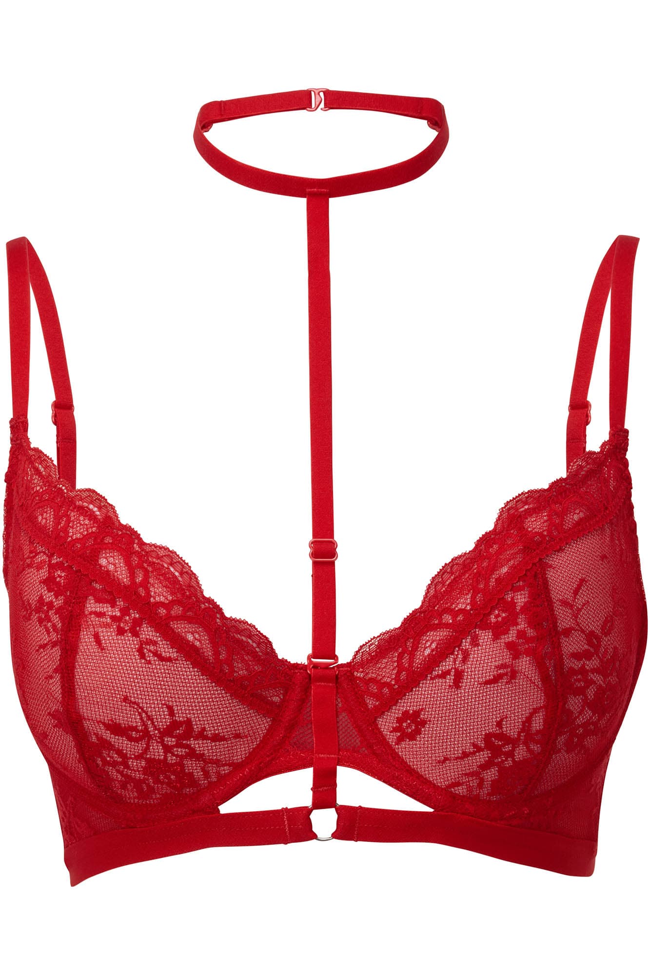 KILLSTAR Sheer Evil Lace Bra - Floral Underwire & Adjustable Straps