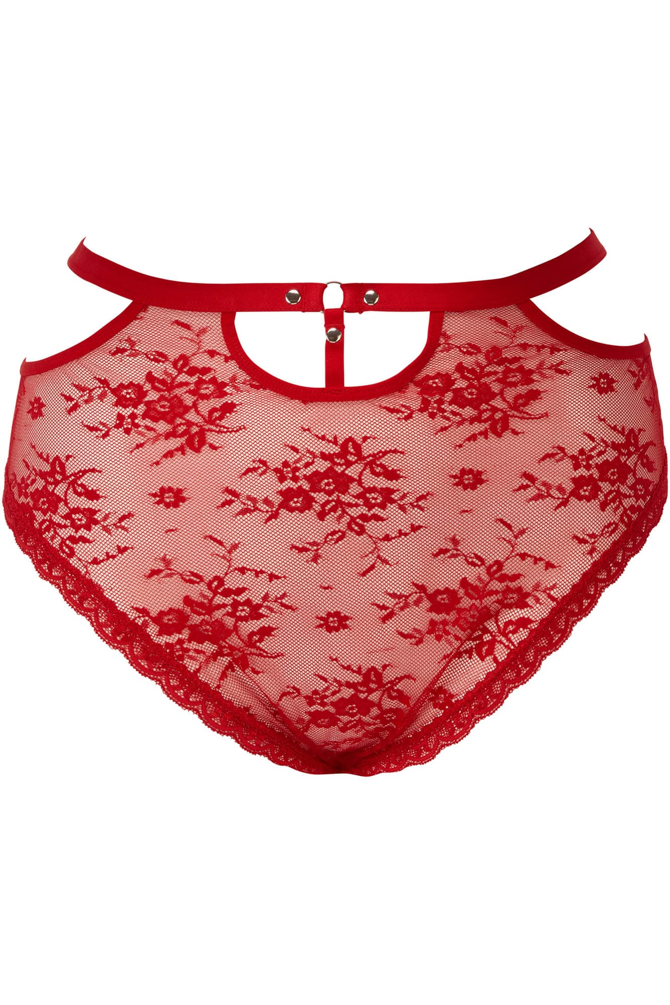 Killstar Sheer Evil Gothic Lace Panty - High Waisted Floral Cut-Out