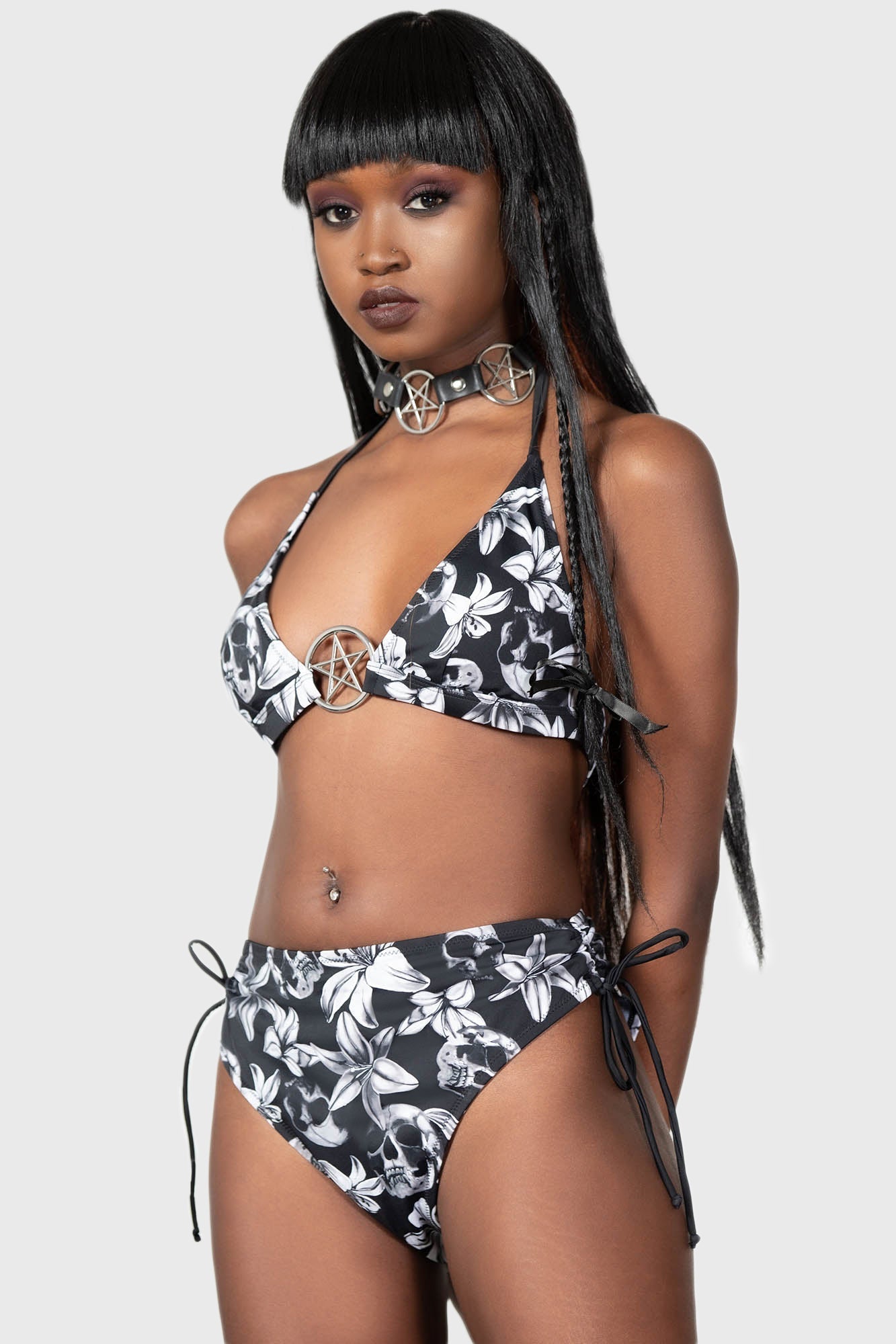 Killstar Harlette's Revenge Bikini with Pentagram Detail