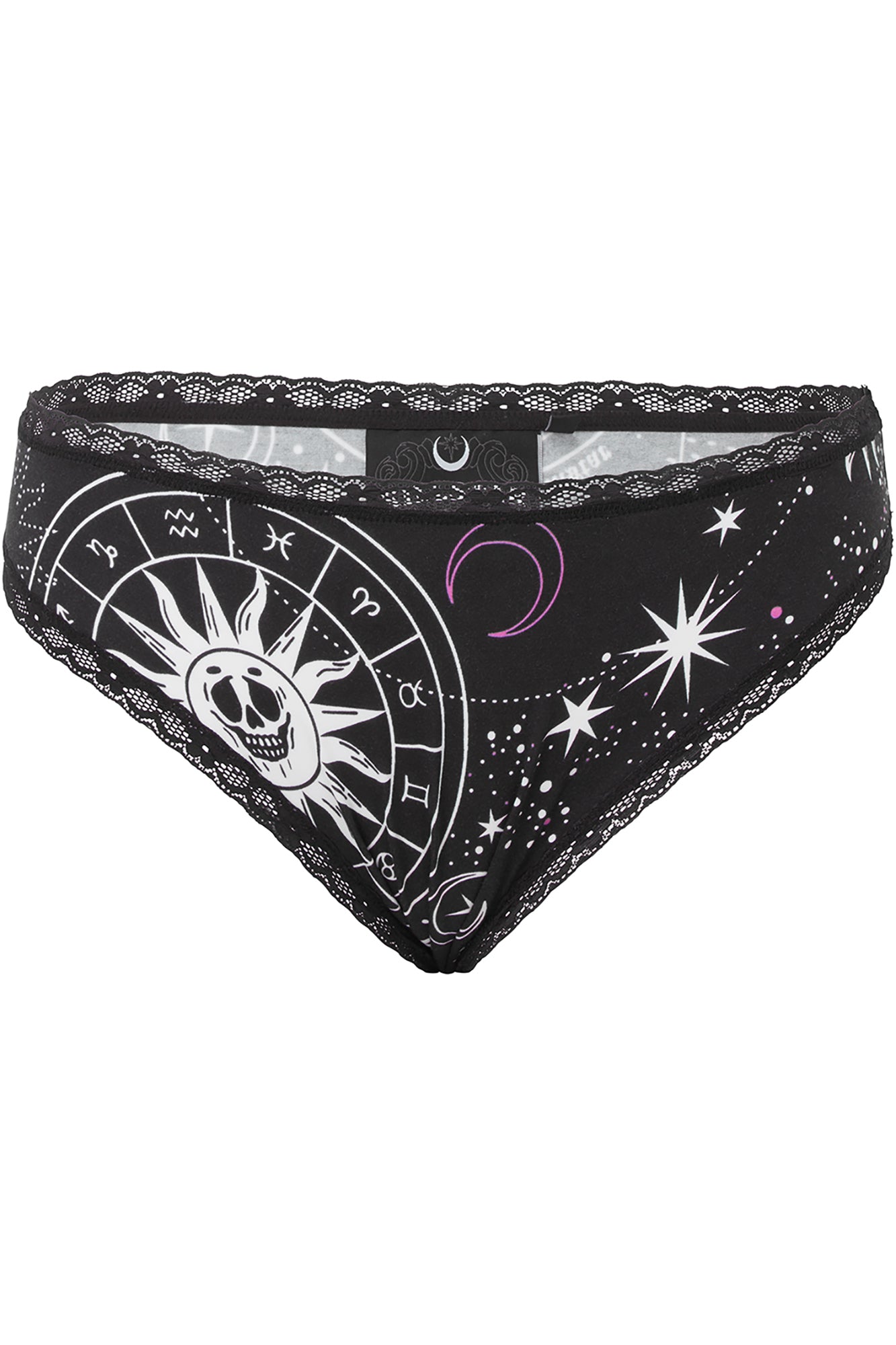 Killstar Eclipse Lace Panty - Soft Stretch Fabric, Cotton Lined Gusset